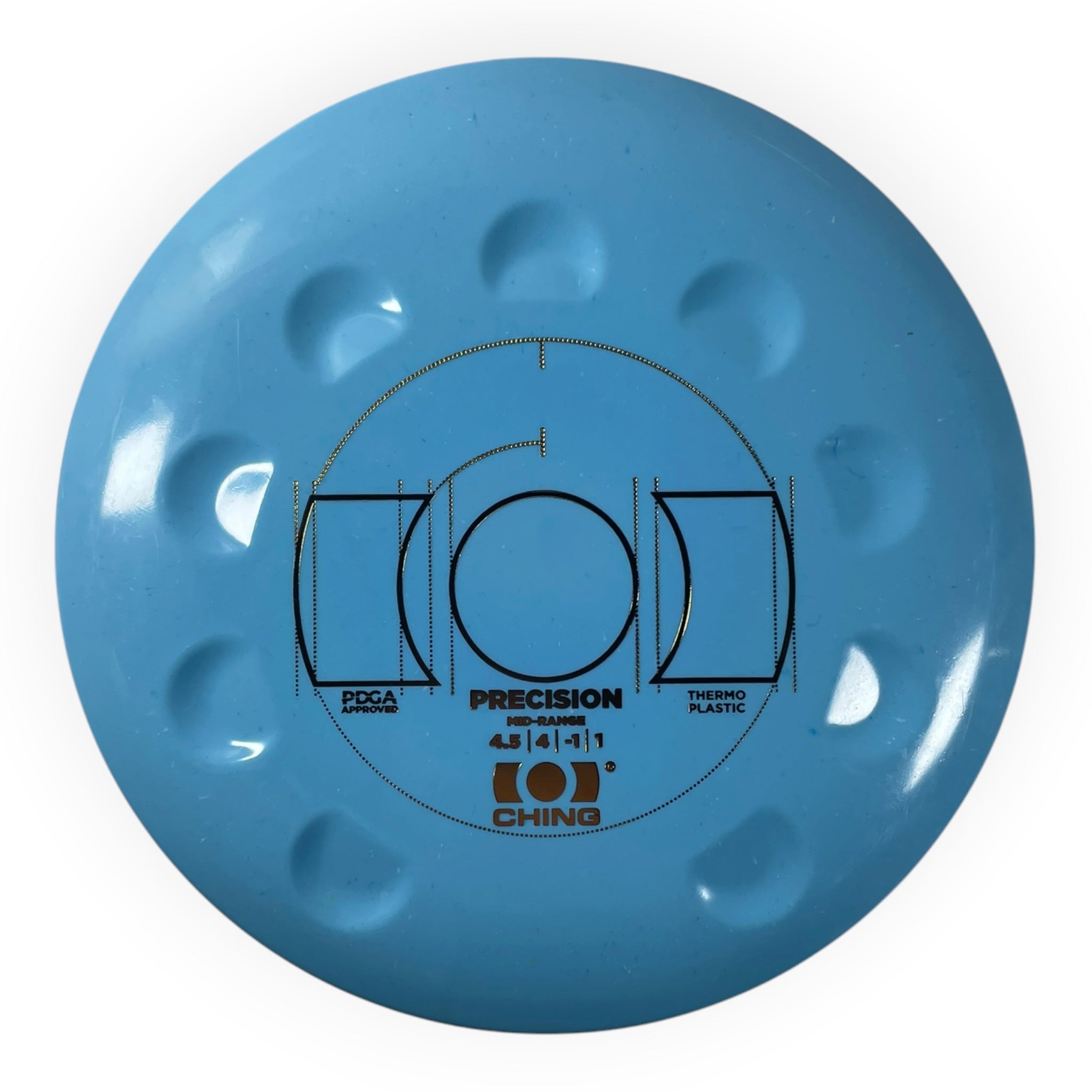 Ching Sports Precision | Thermo | Blue/Gold 165g Disc Golf