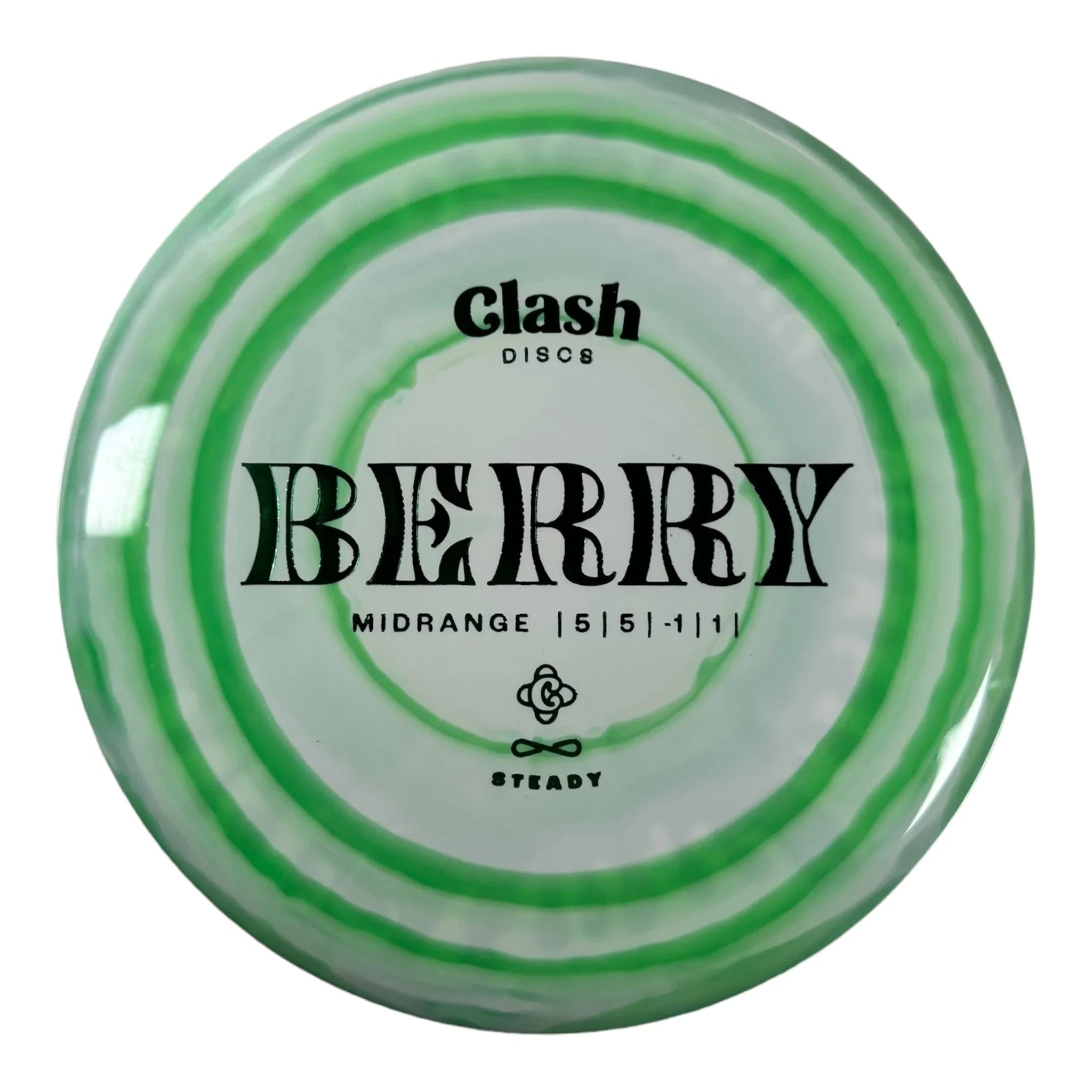 Clash Discs Berry | Steady Ring | Green/Green 174 - 176g Disc Golf