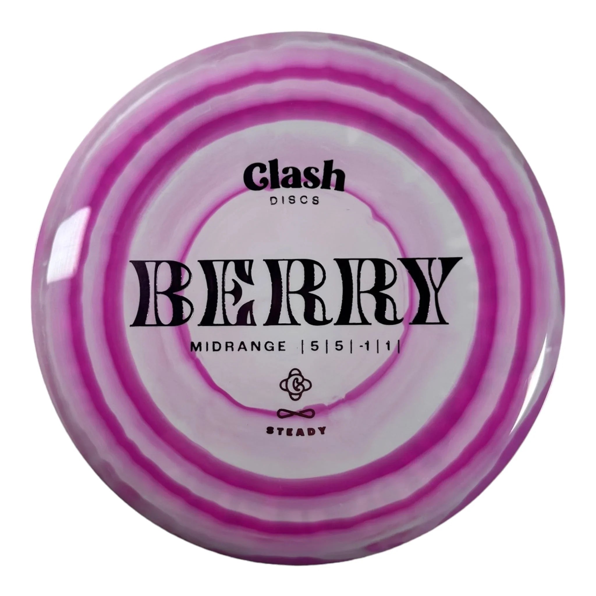 Clash Discs Berry | Steady Ring | Pink/Pink 171 - 175g Disc Golf