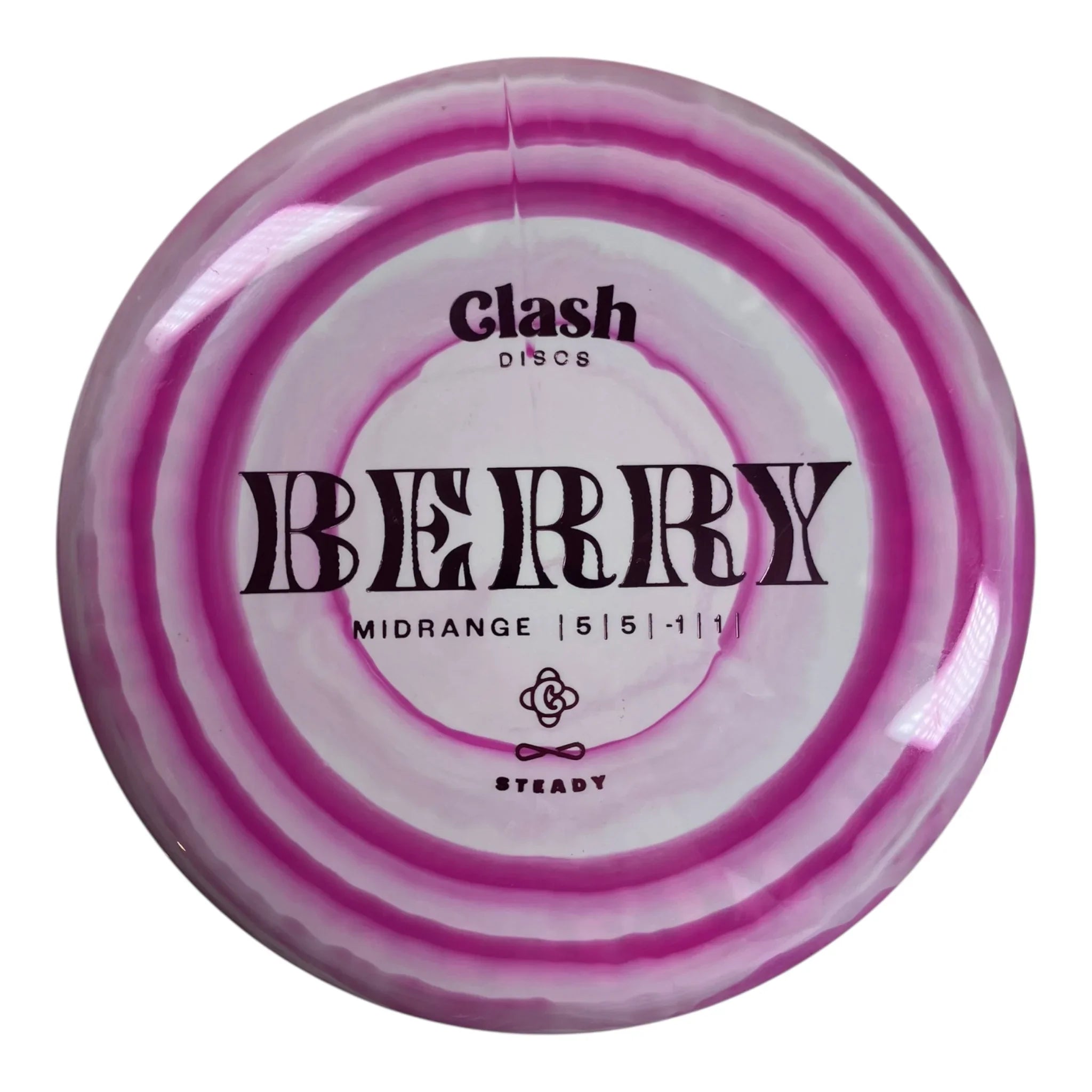 Clash Discs Berry - Used Excellent | Steady Ring | Pink/Pink 175g Disc Golf