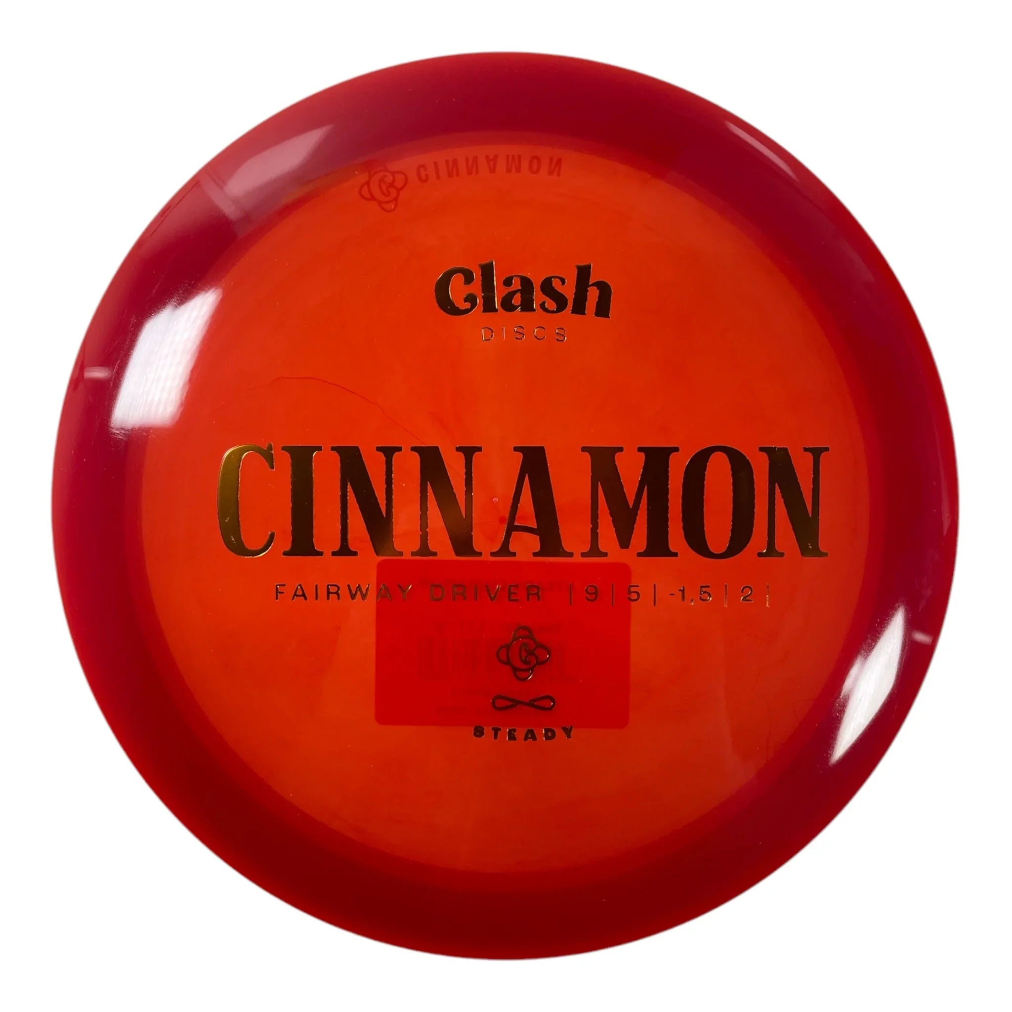 Clash Discs Cinnamon | Steady | Red/Gold 171-172g Disc Golf