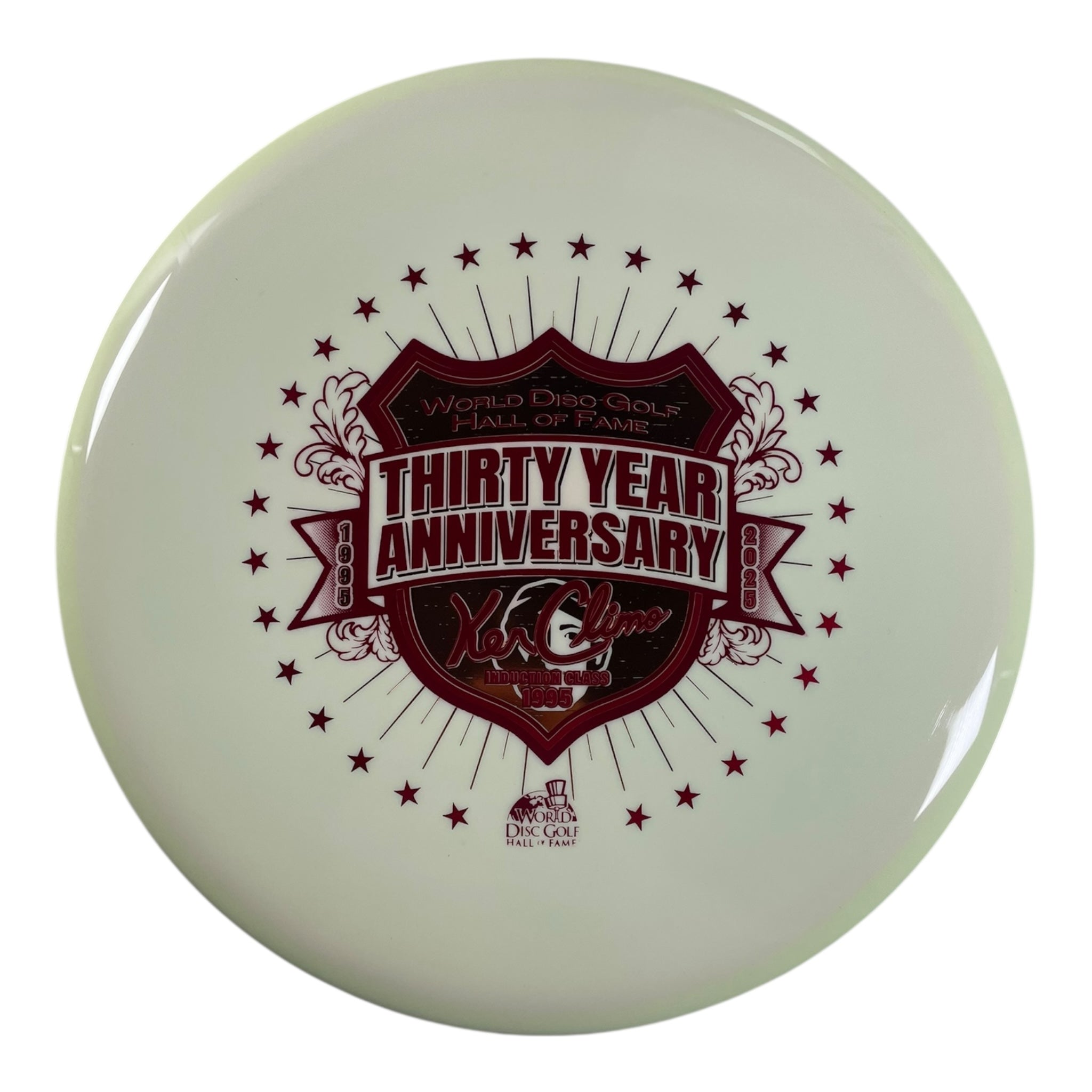 Climo Disc Golf Belleair | Major Line | Off White/Red 178g (30 Year HOF) Disc Golf