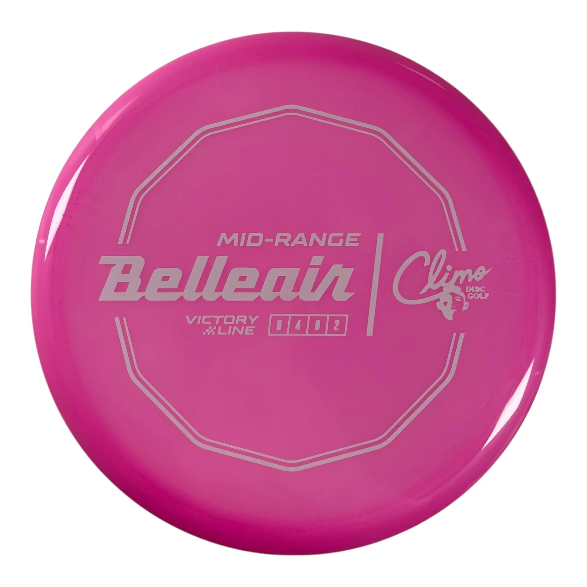 Climo Disc Golf Belleair | Victory Line | Pink/White 177g Disc Golf
