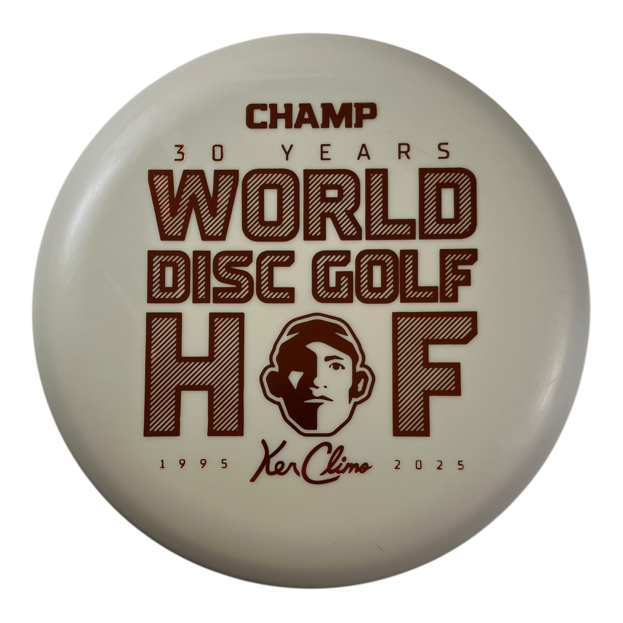 Climo Disc Golf Champ | Glow Trophy Line | Glow/Bronze 171g (Hall of Fame) Disc Golf