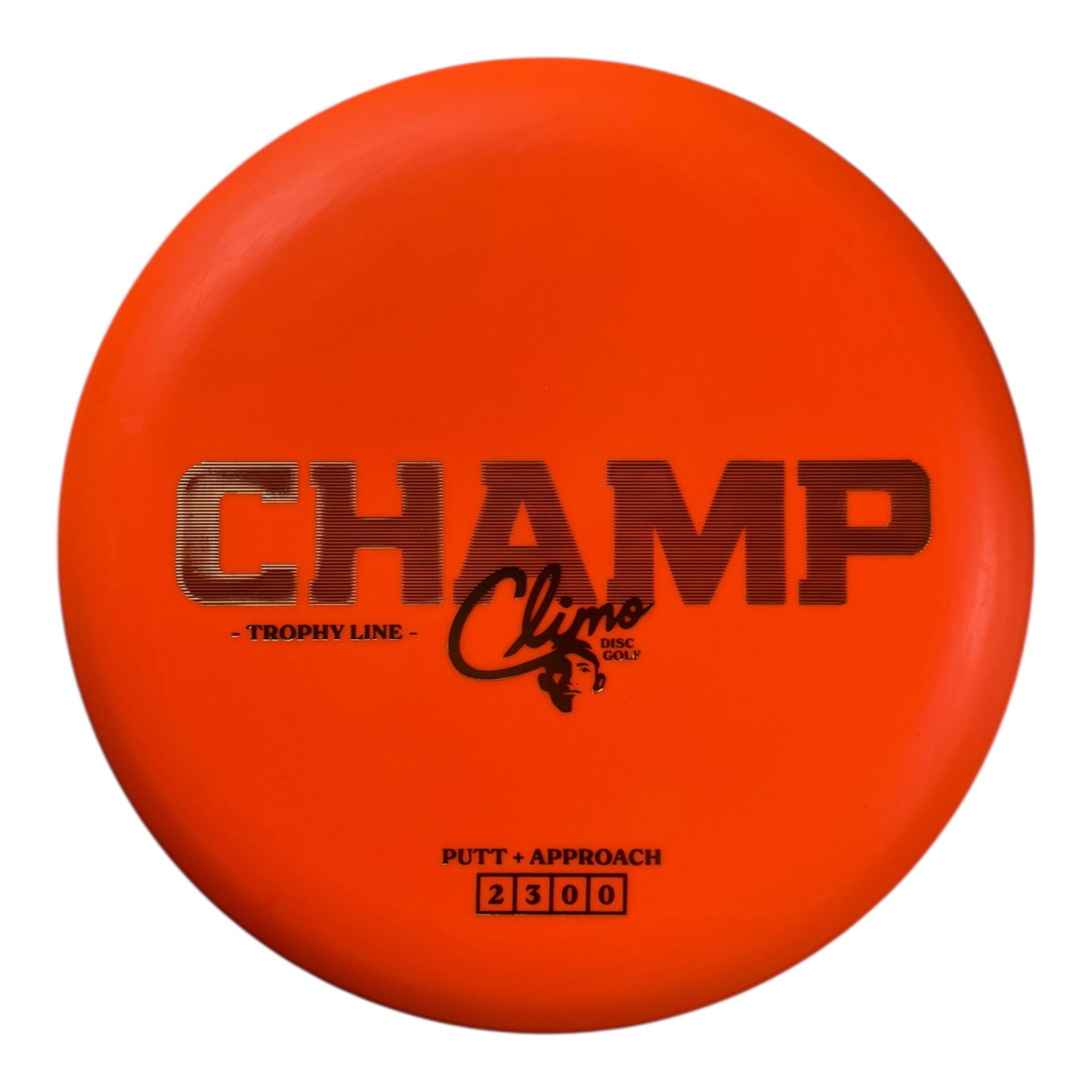 Climo Disc Golf Champ | Trophy Line | Orange/Gold 173g Disc Golf