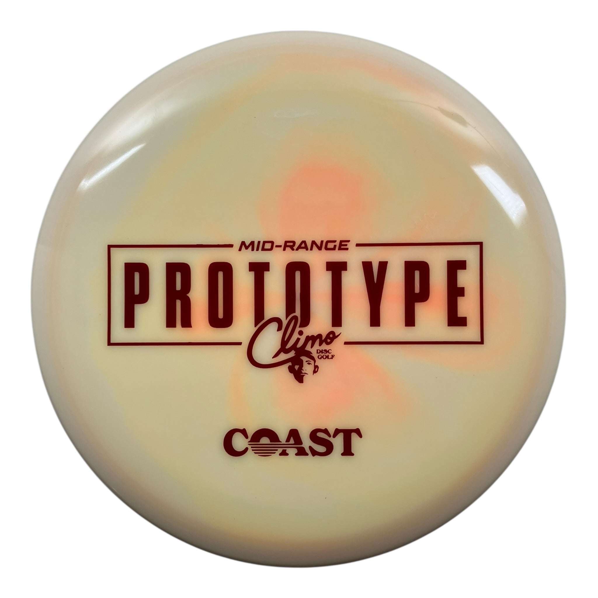 Climo Disc Golf Coast | Signature Line | Tan/Maroon 179g (Prototype) Disc Golf