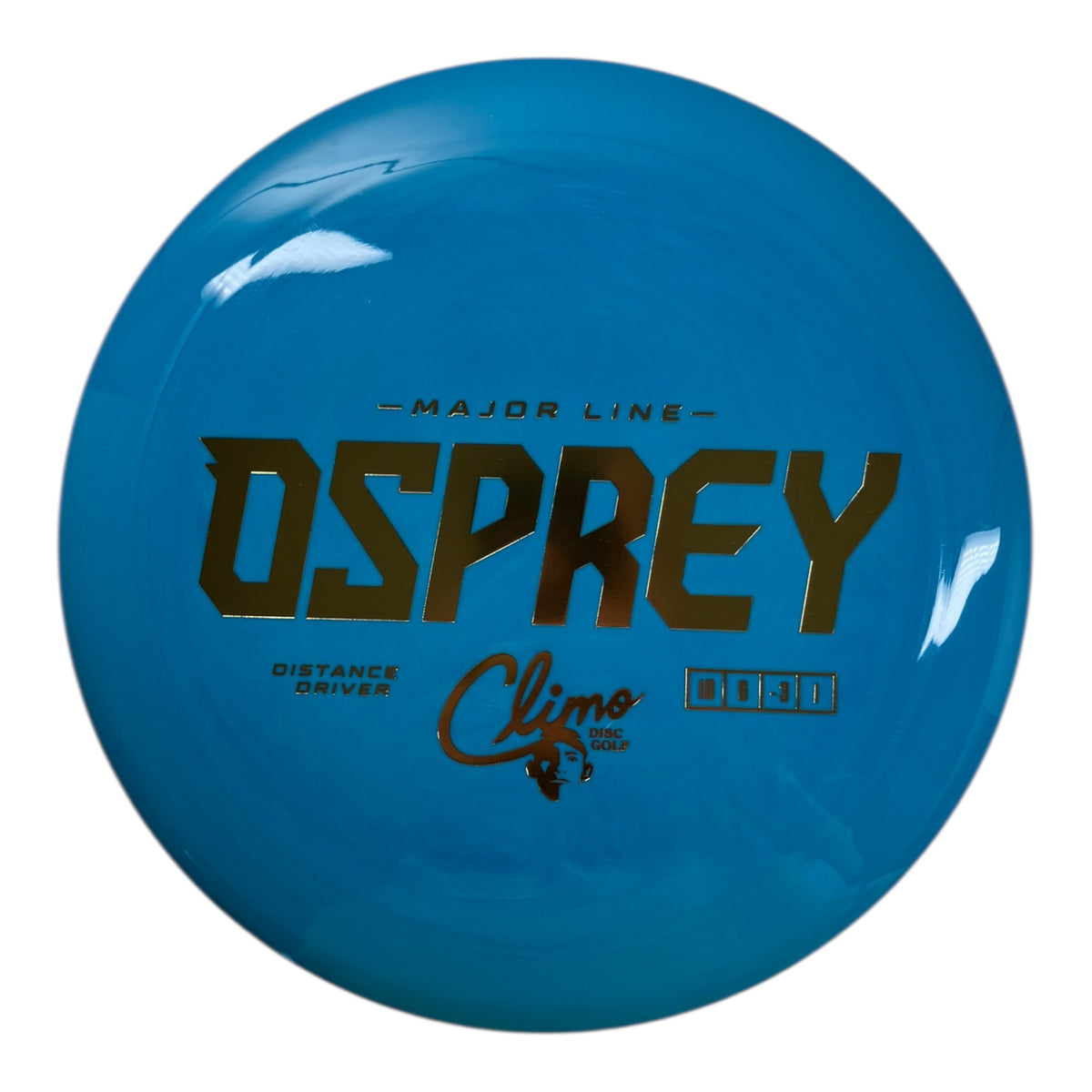 Climo Disc Golf Osprey | Major Line | Blue/Gold 168g Disc Golf