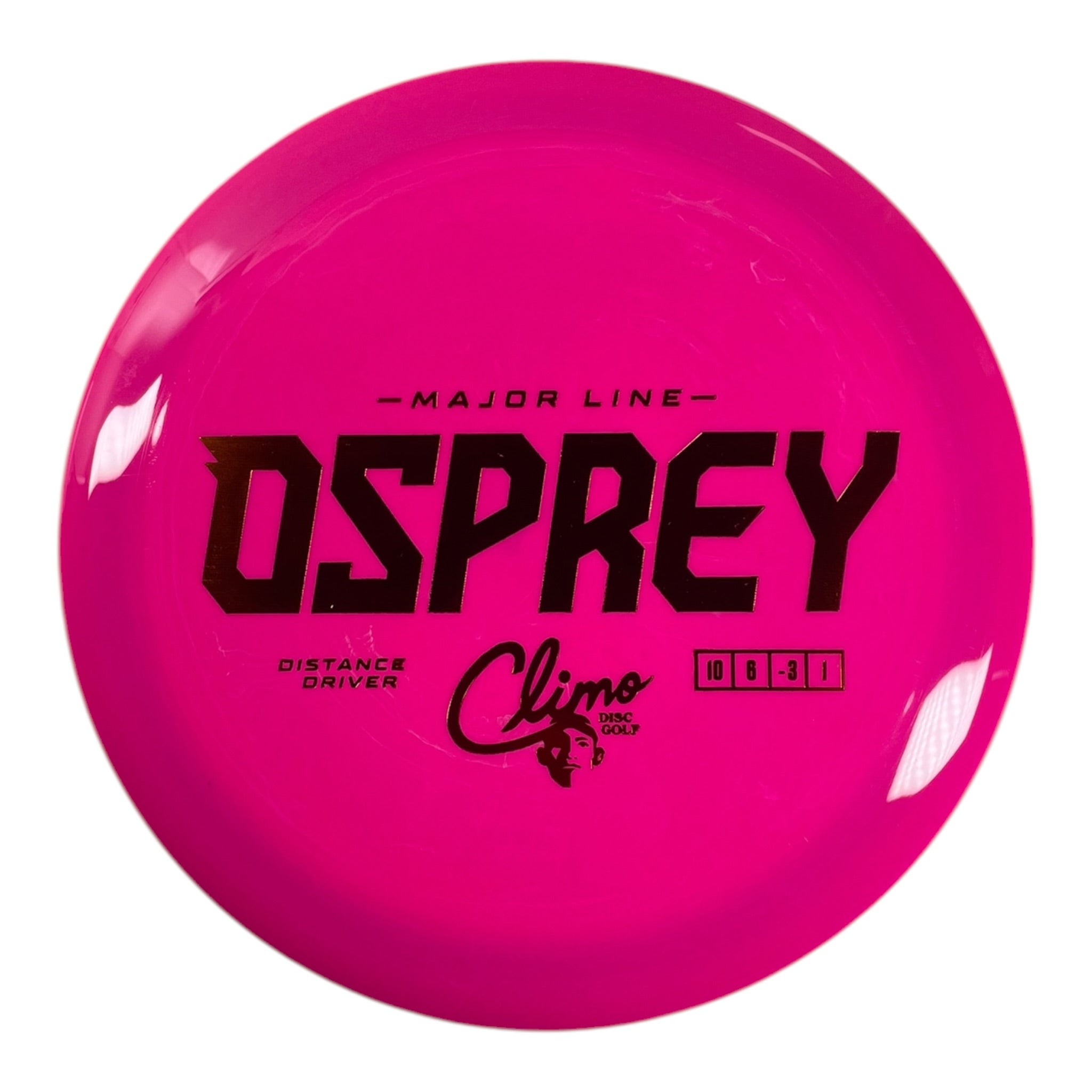 Climo Disc Golf Osprey | Major Line | Pink/Bronze 167-168g Disc Golf