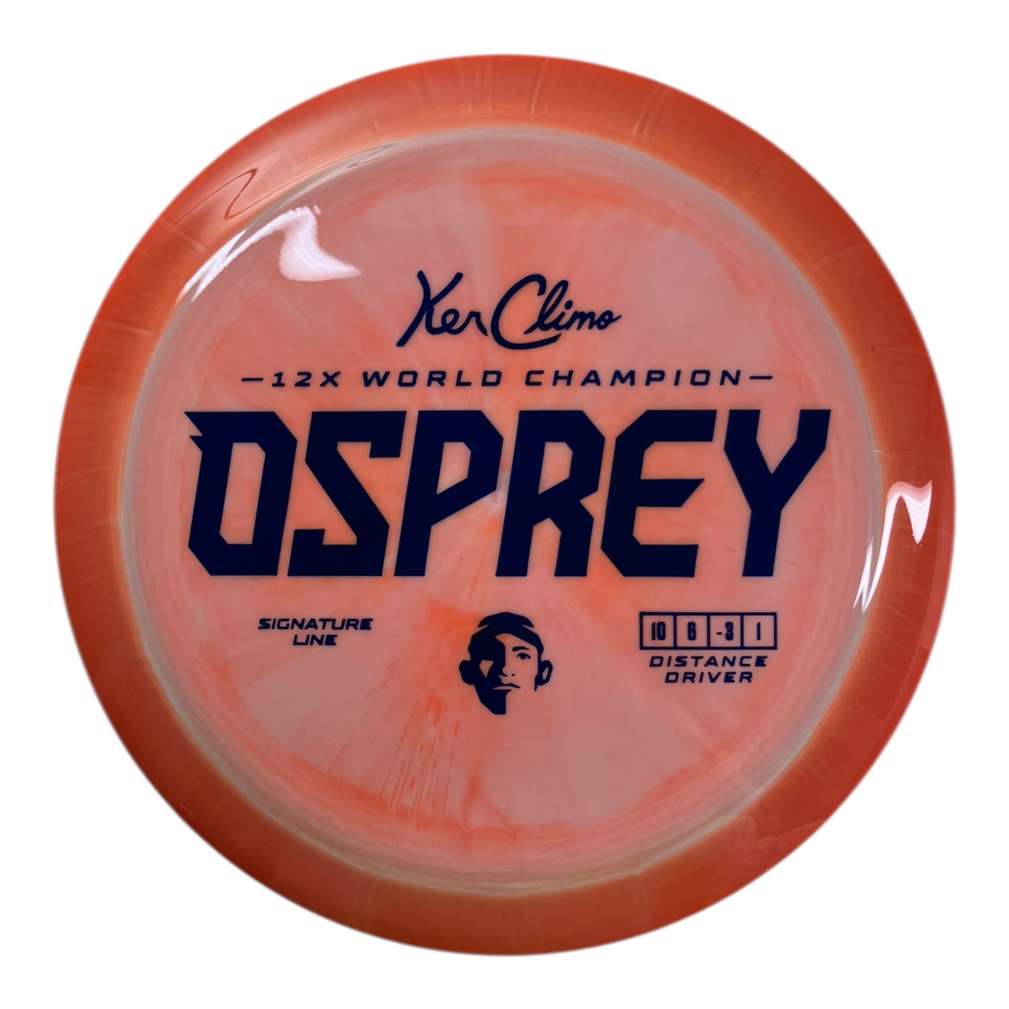 Climo Disc Golf Osprey | Signature Line | Orange/Blue 172g Disc Golf