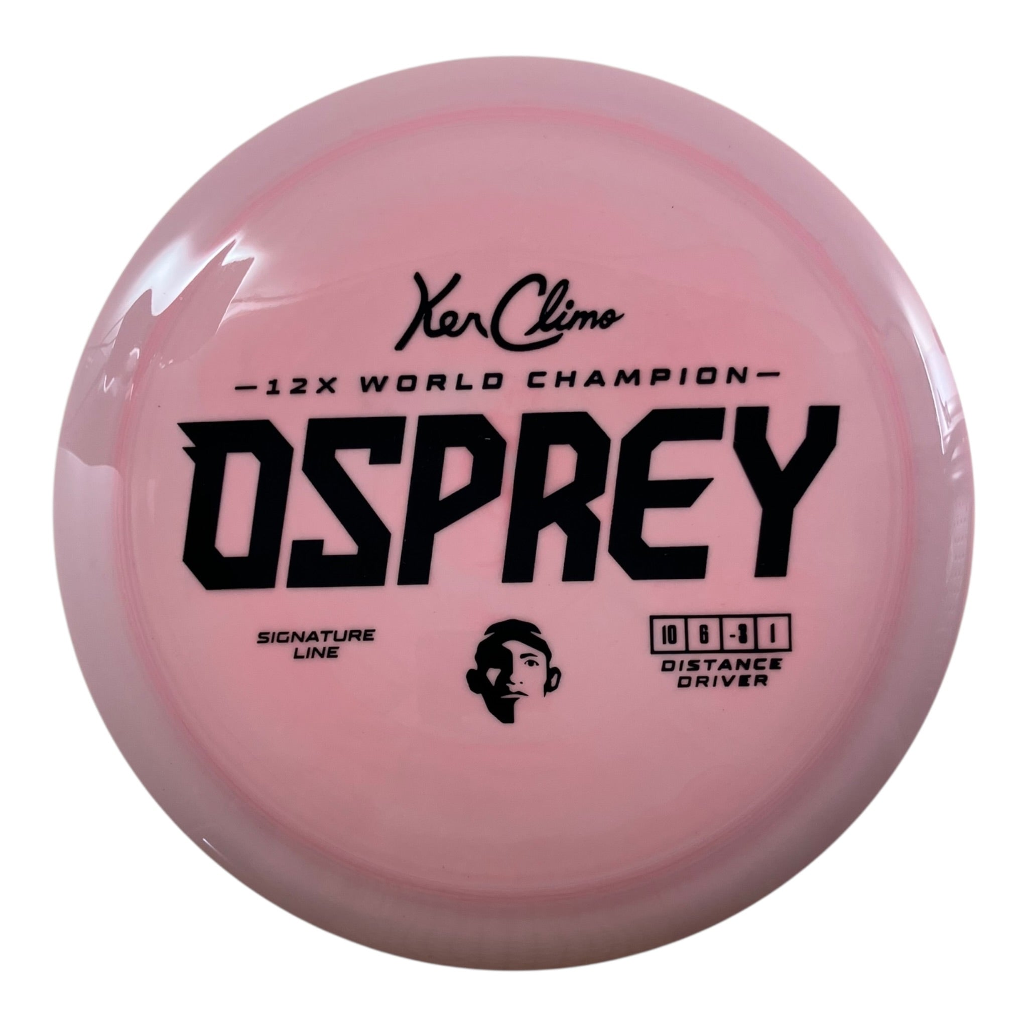Climo Disc Golf Osprey | Signature Line | Pink/Black 171g Disc Golf