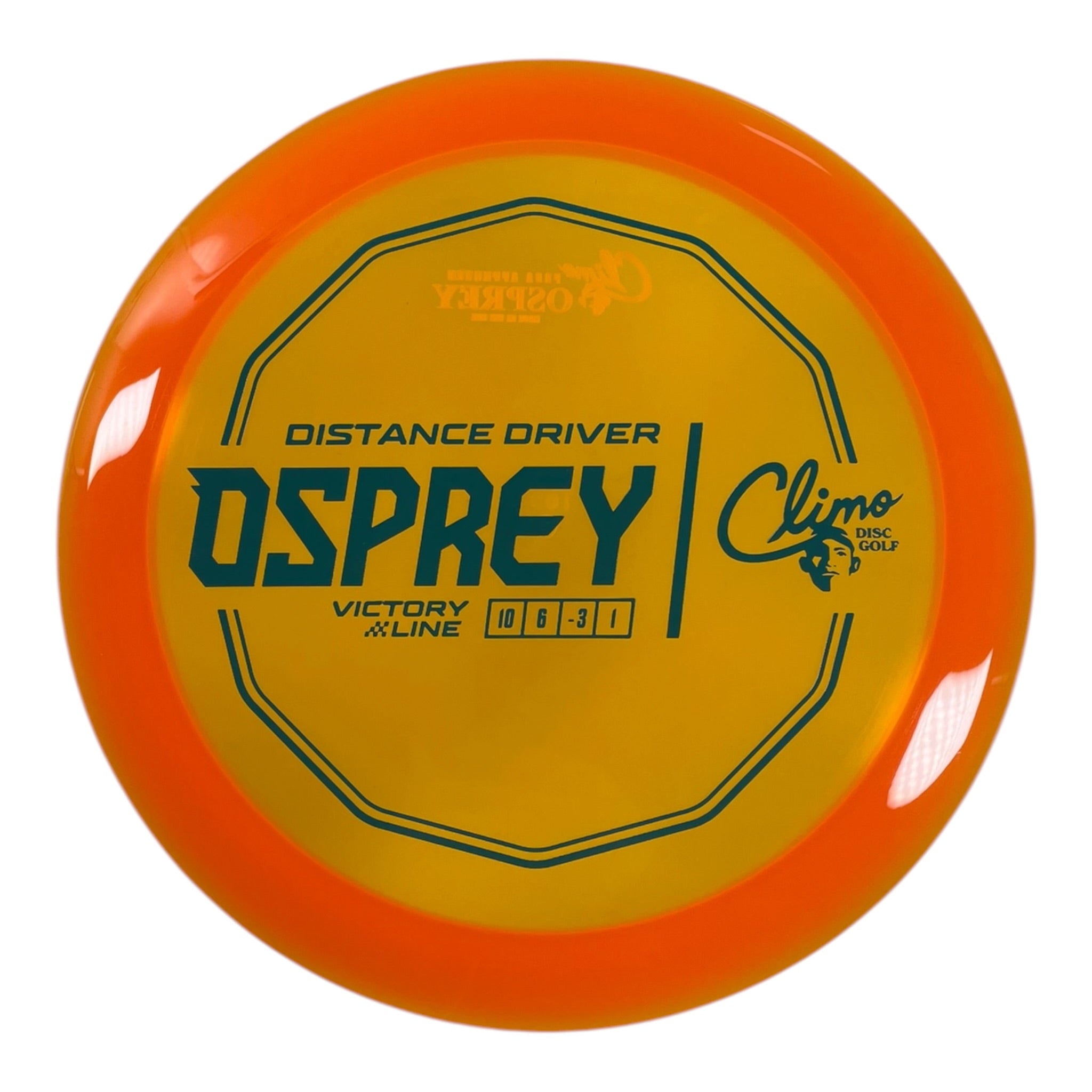 Climo Disc Golf Osprey | Victory Line | Orange/Blue 169g Disc Golf