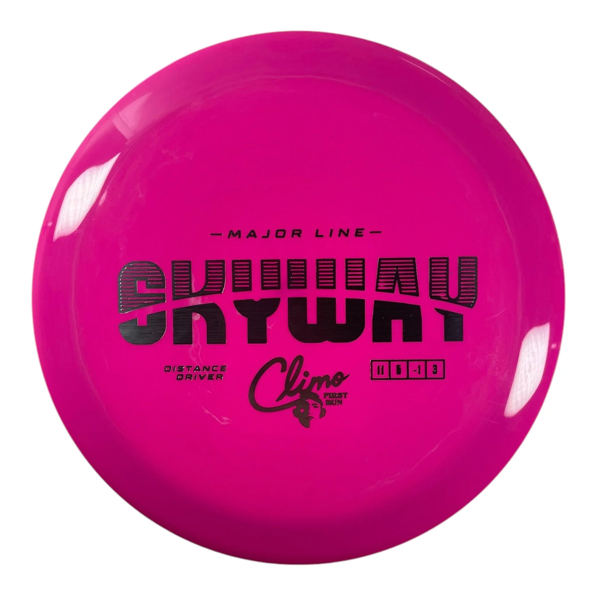 Climo Disc Golf Skyway | Major Line | Pink/Silver 162g (First Run) Disc Golf