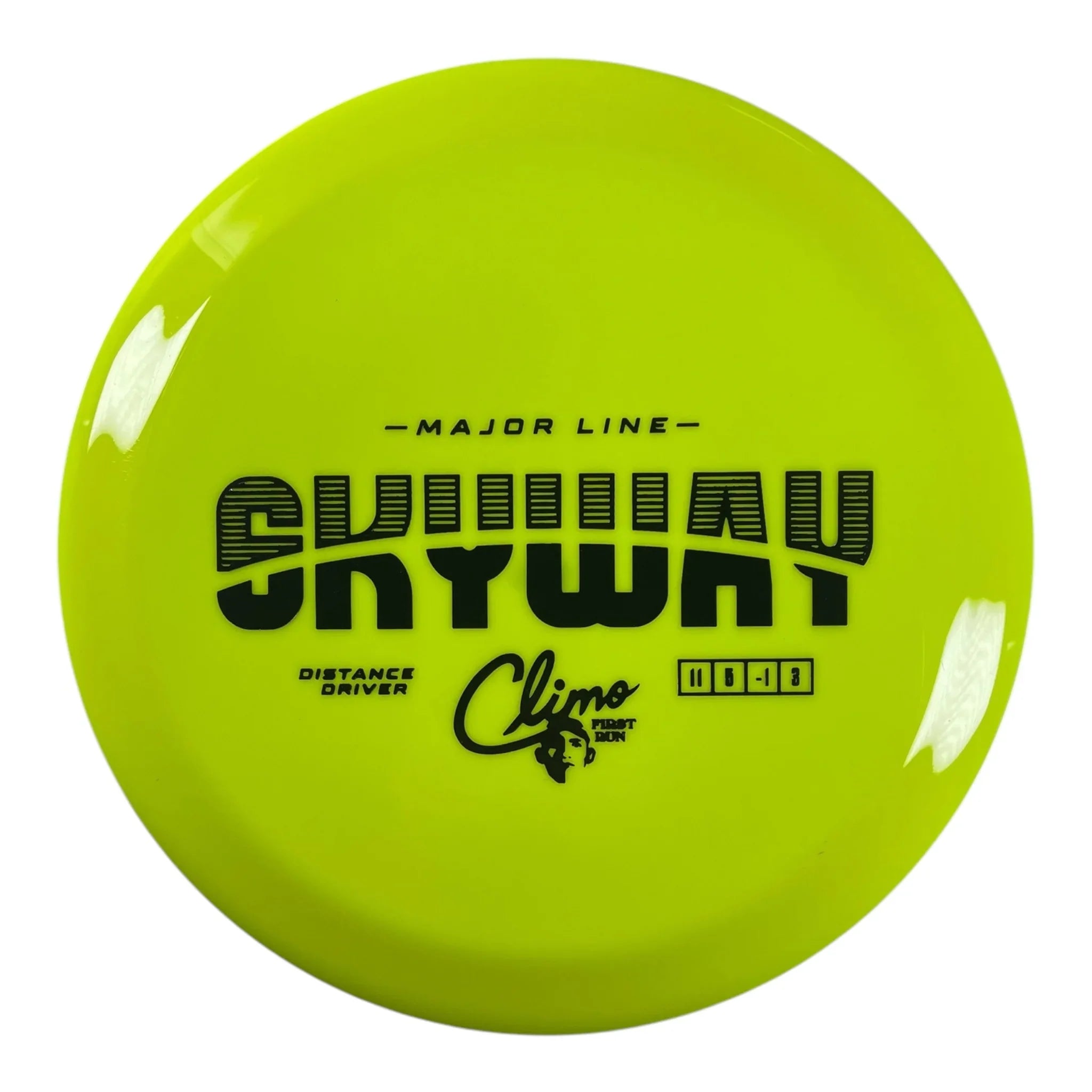Climo Disc Golf Skyway | Major Line | Yellow/Black 159g (First Run) Disc Golf