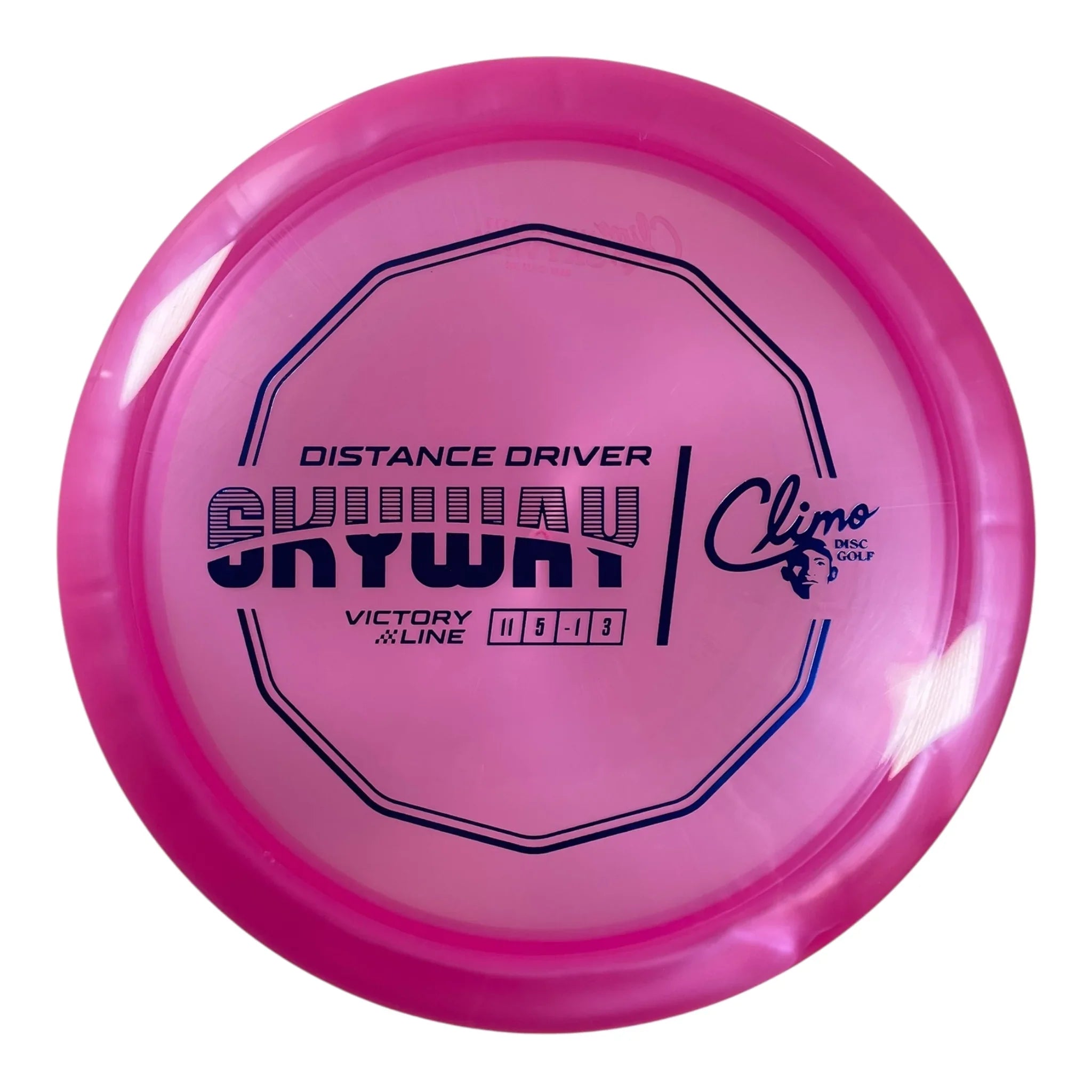 Climo Disc Golf Skyway | Victory Line | Pink/Blue 170g Disc Golf
