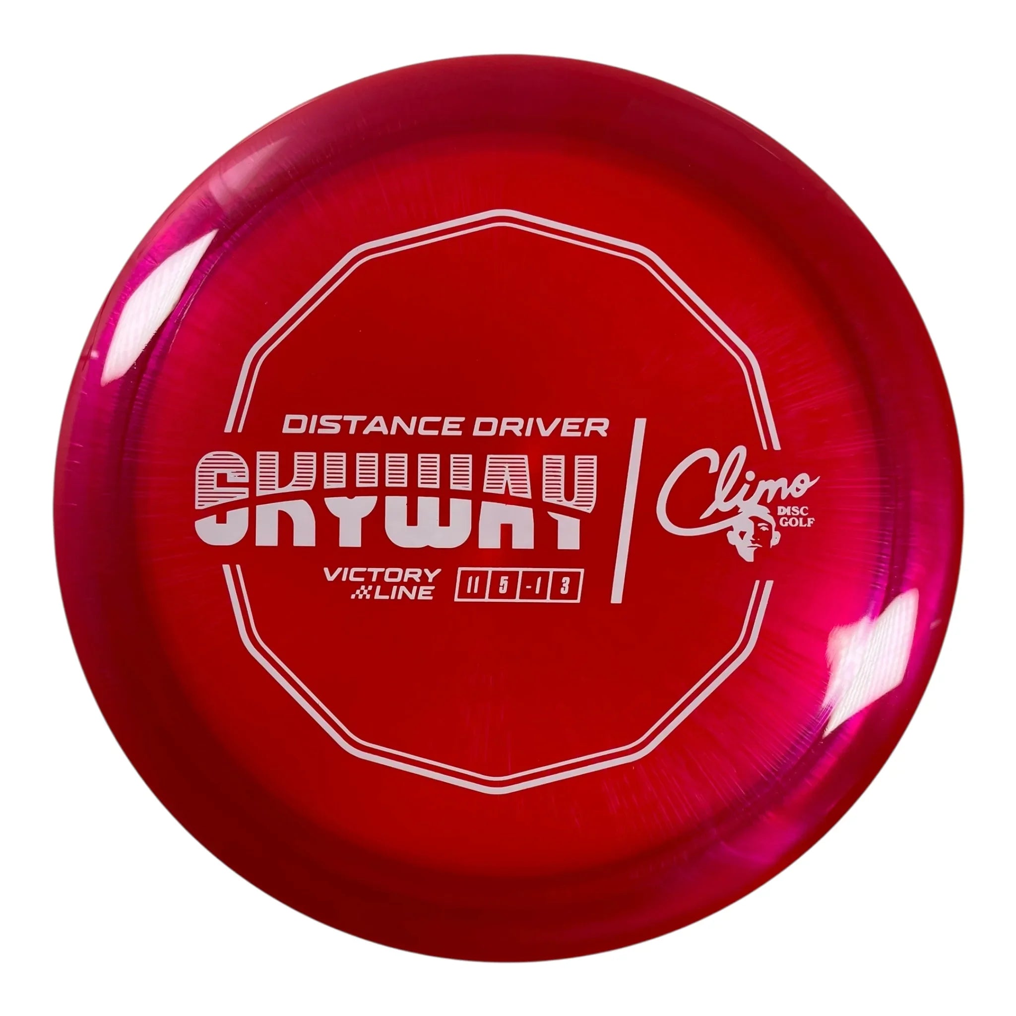 Climo Disc Golf Skyway | Victory Line | Red/White 174g Disc Golf