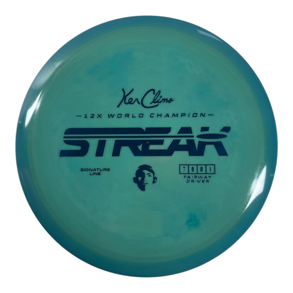Climo Disc Golf Streak | Signature Line | Teal/Blue 168g Disc Golf