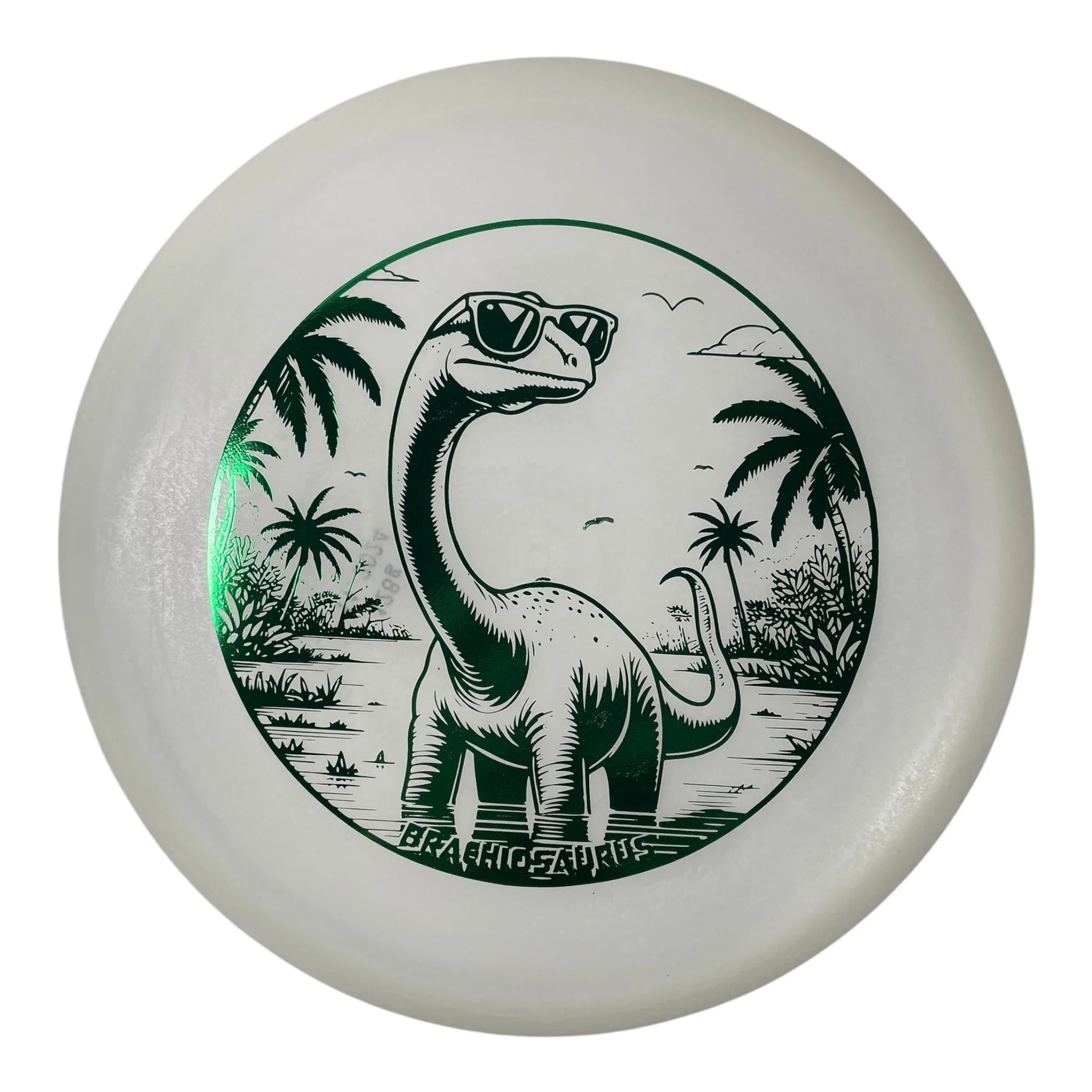 Dino Discs Brachiosaurus | Egg Shell Glow | Green/Glow 128g Disc Golf