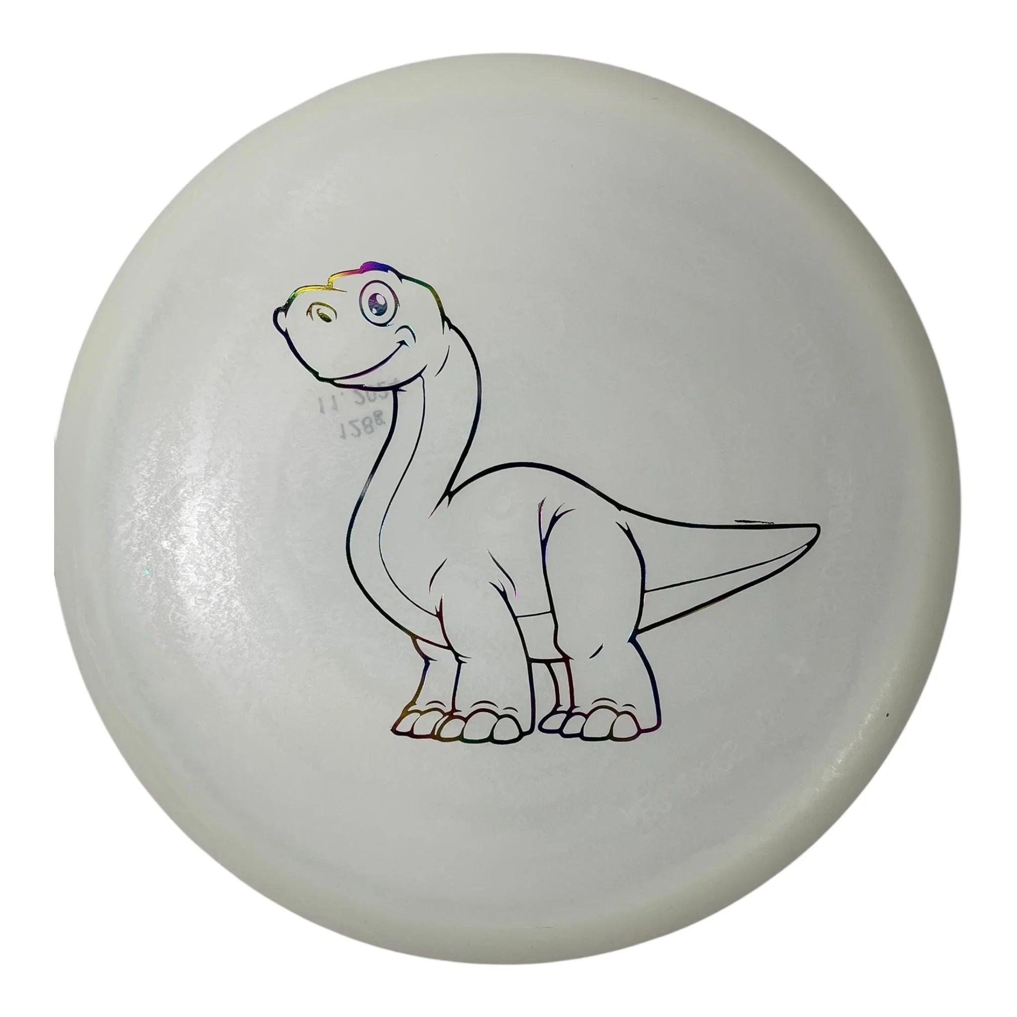 Dino Discs Brachiosaurus | Egg Shell Glow | Rainbow/Glow 128g Disc Golf