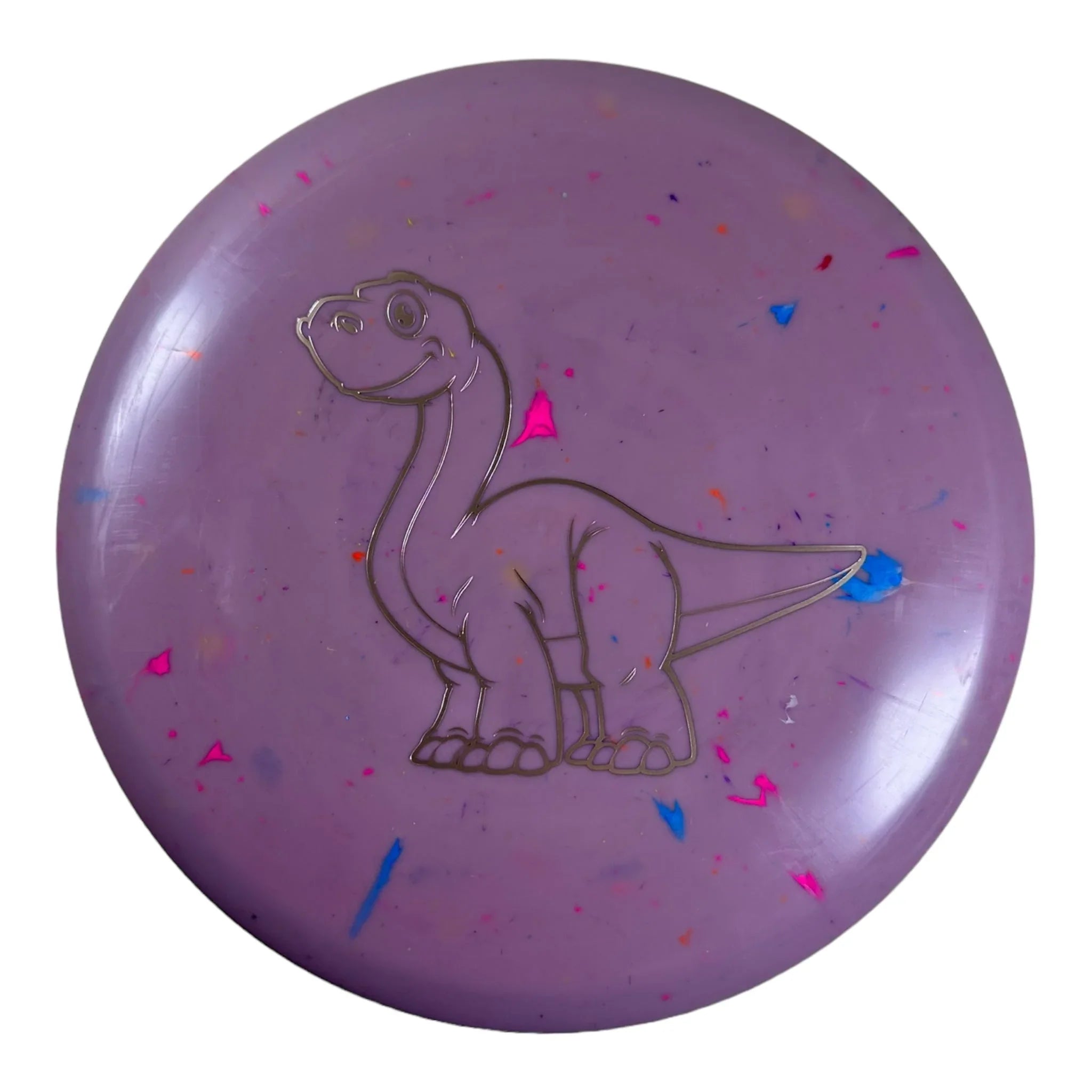 Dino Discs Brachiosaurus | Egg Shell | Purple/Gold 129g Disc Golf