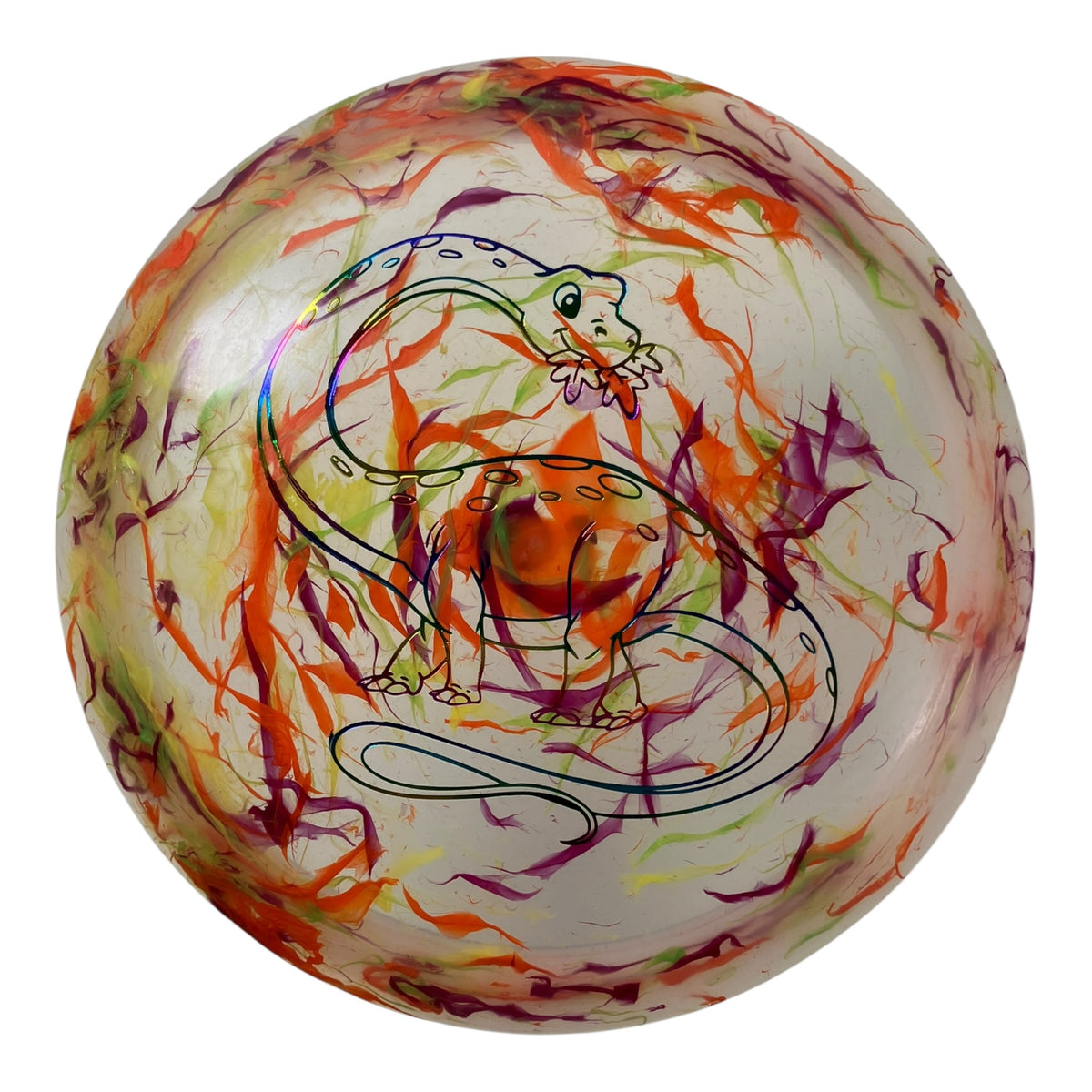 Dino Discs Diplodocus | Egg Shell | Multi/Rainbow 127g Disc Golf