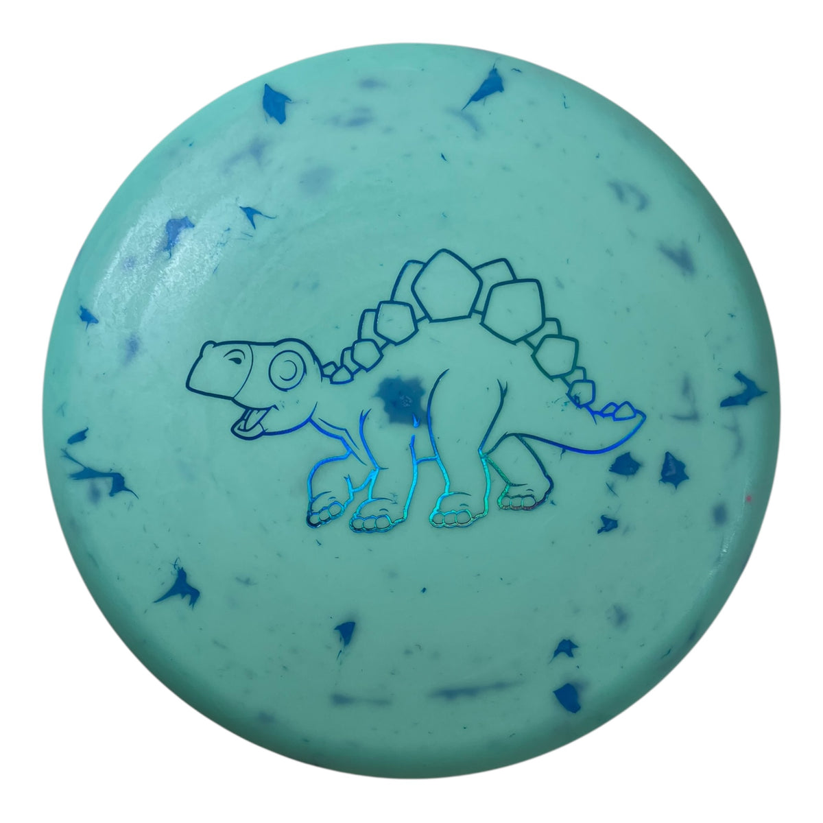 Dino Discs Stegosaurus | Egg Shell | Blue/Blue 126g Disc Golf