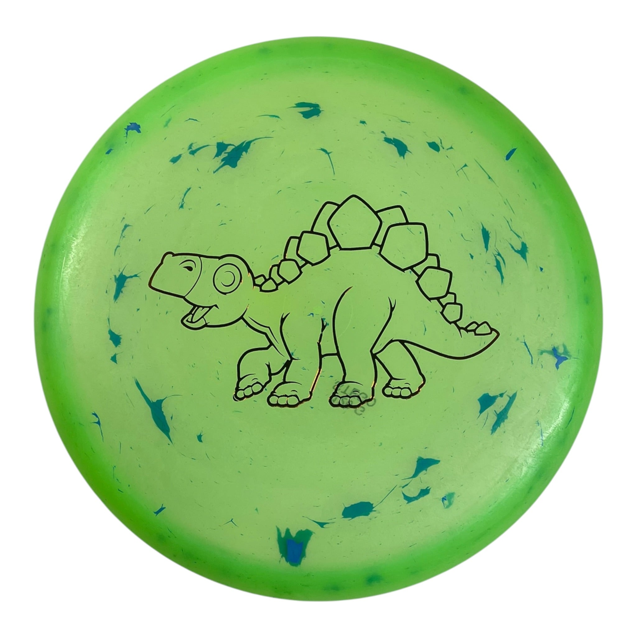 Dino Discs Stegosaurus | Egg Shell | Green/Orange 126g Disc Golf