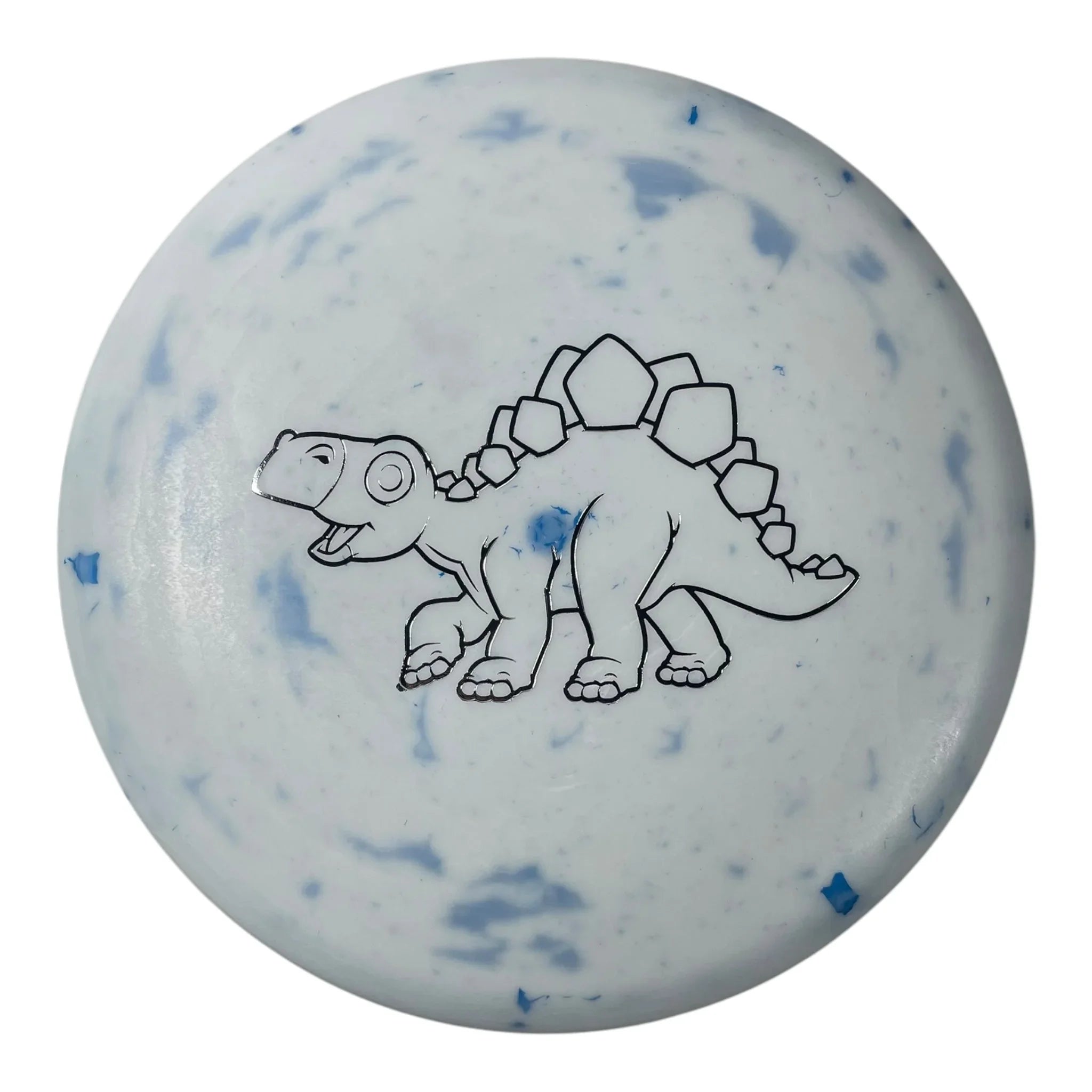 Dino Discs Stegosaurus | Egg Shell | White/Silver 126g Disc Golf