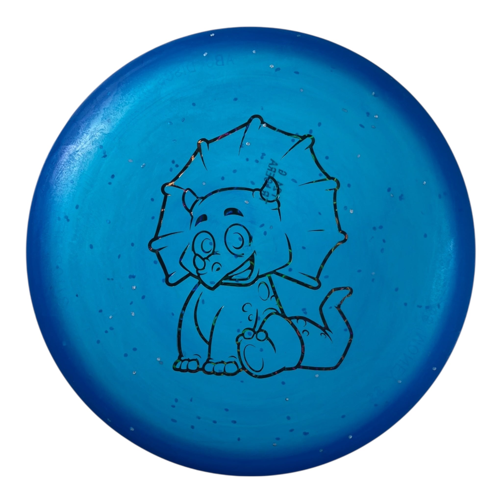 Dino Discs Triceratops | Egg Shell | Blue/Black 124g Disc Golf
