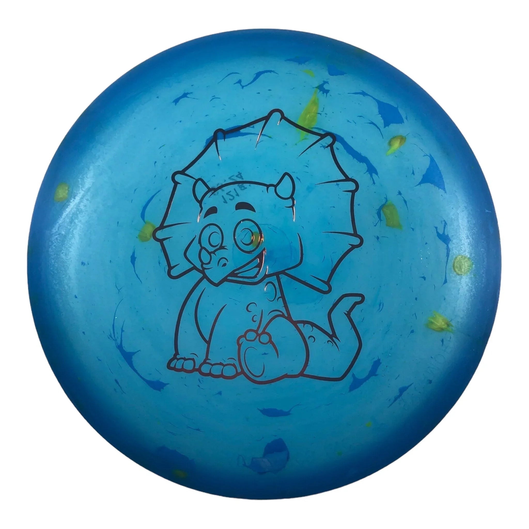 Dino Discs Triceratops | Egg Shell | Blue/Gold 122g Disc Golf