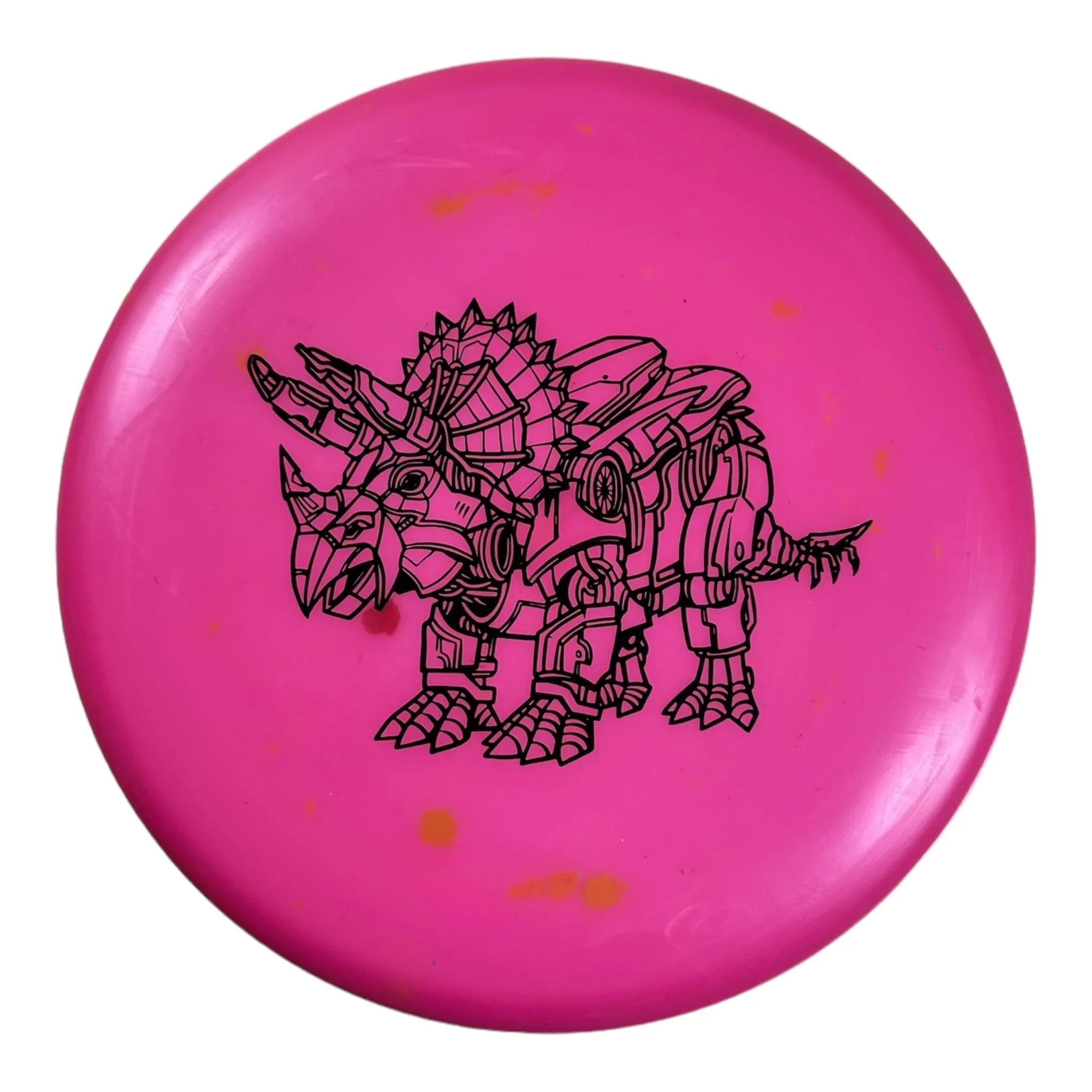 Dino Discs Triceratops | Egg Shell | Pink/Black 123g Disc Golf