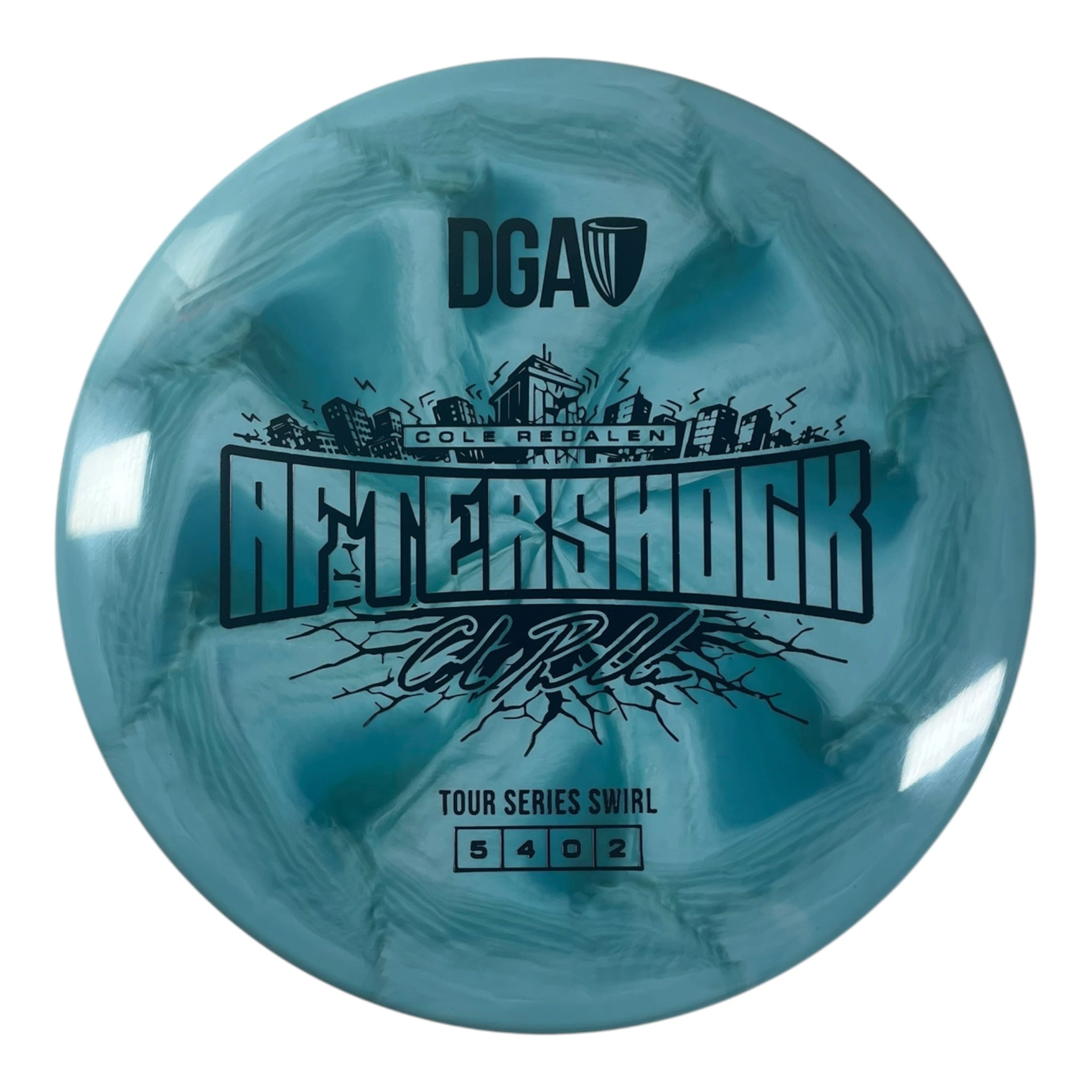 Disc Golf Association Aftershock | Tour Series Swirl | Blue/Black 172g (Cole Redalen) Disc Golf