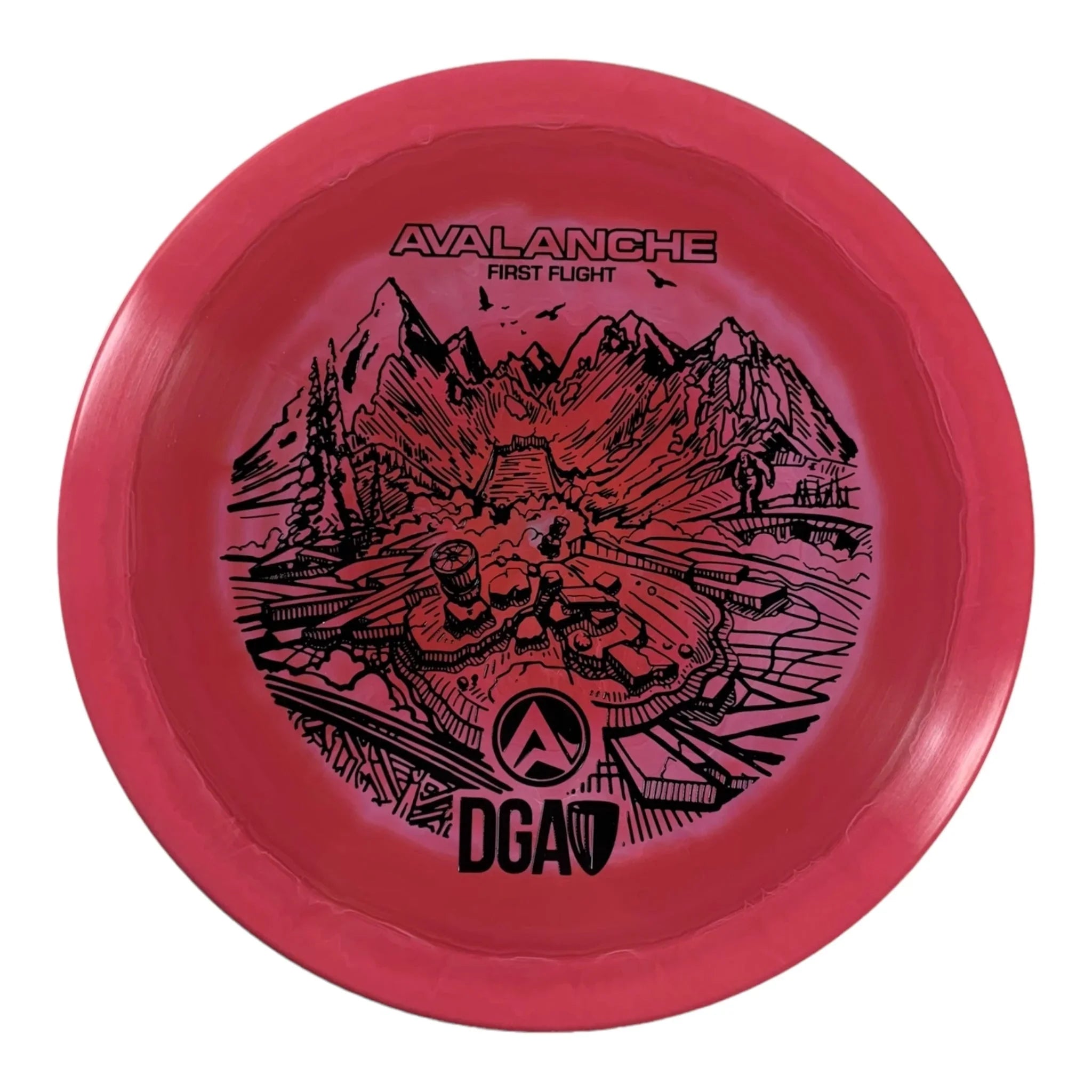 Disc Golf Association Avalanche | PL | Red/Black 172g (First Run) Disc Golf