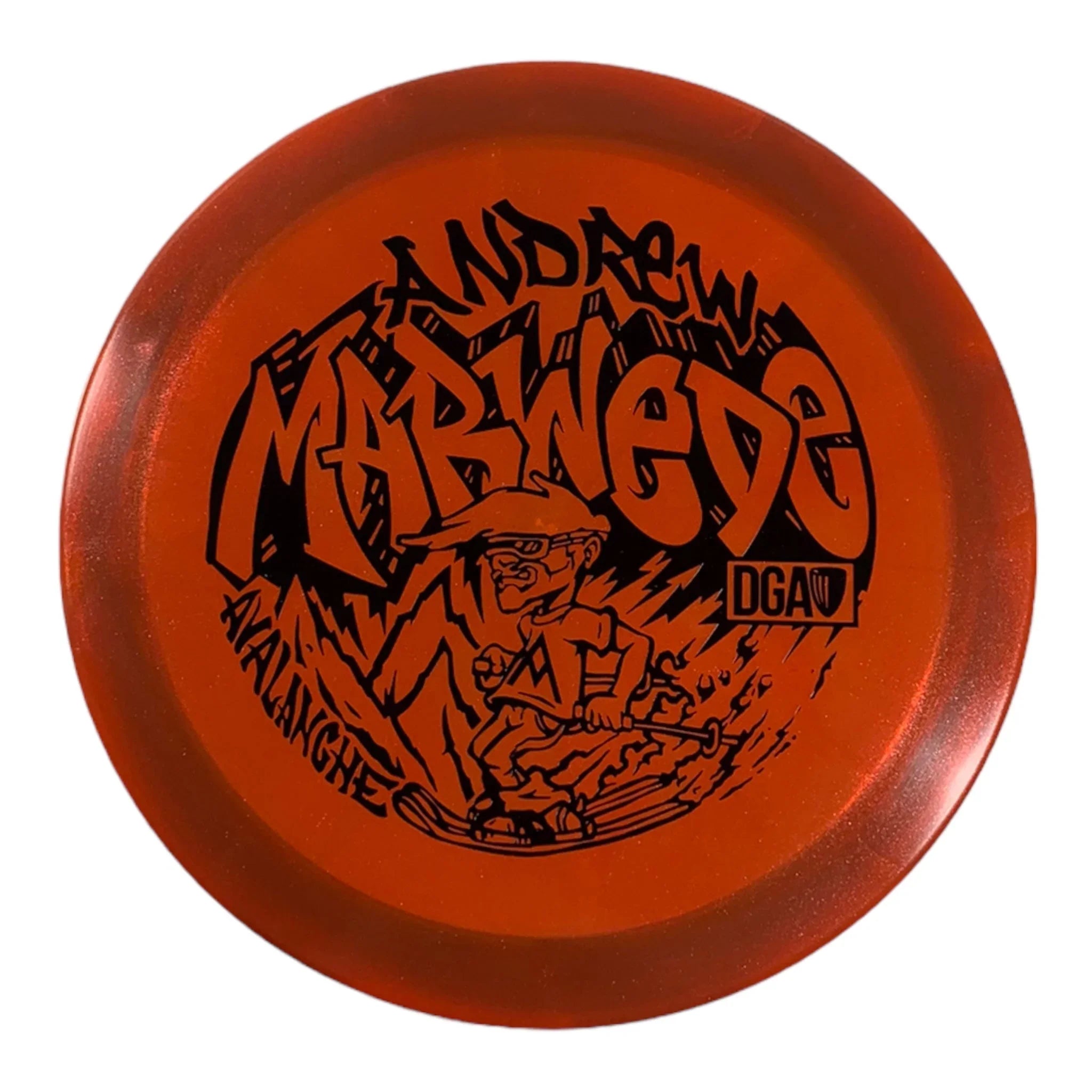 Disc Golf Association Avalanche | Swirl | Orange/Black 170g (Andrew Marwede) Disc Golf