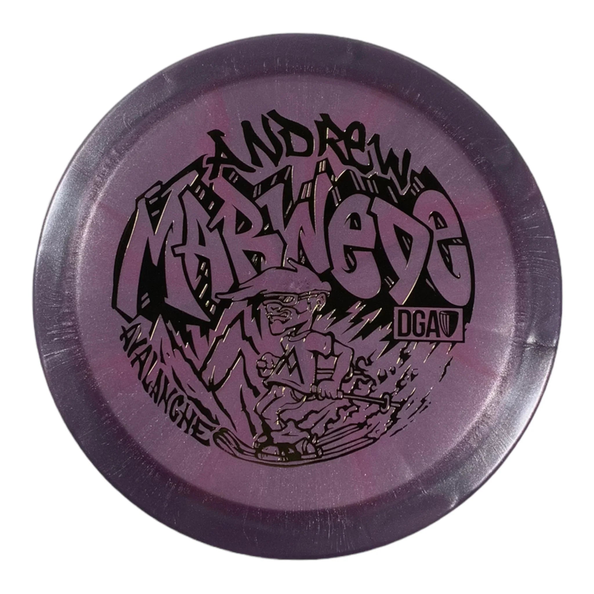 Disc Golf Association Avalanche | Swirl | Purple/Gold 173g (Andrew Marwede) Disc Golf