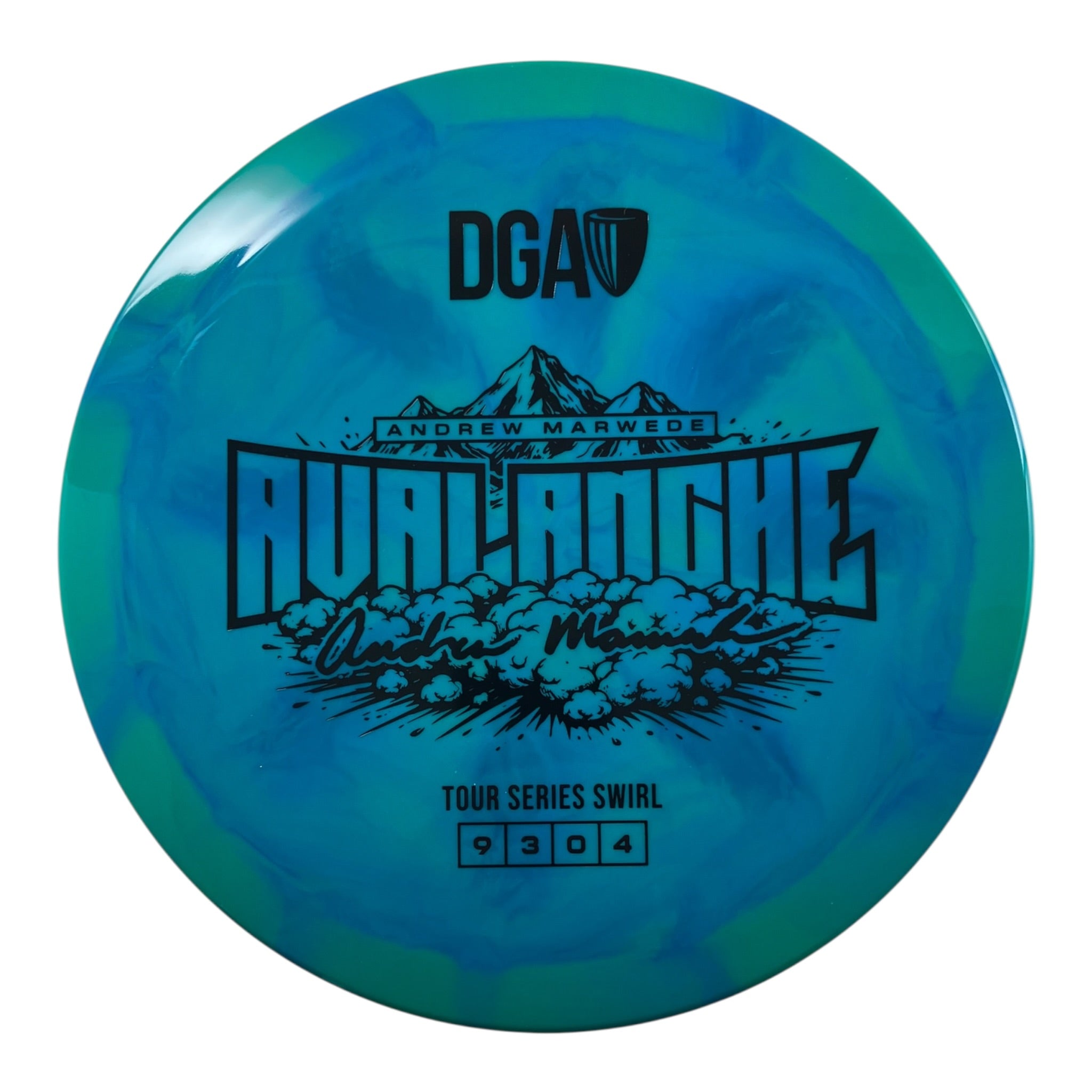 Disc Golf Association Avalanche | Tour Series Swirl | Blue/Black 174g (Andrew Marwede) Disc Golf