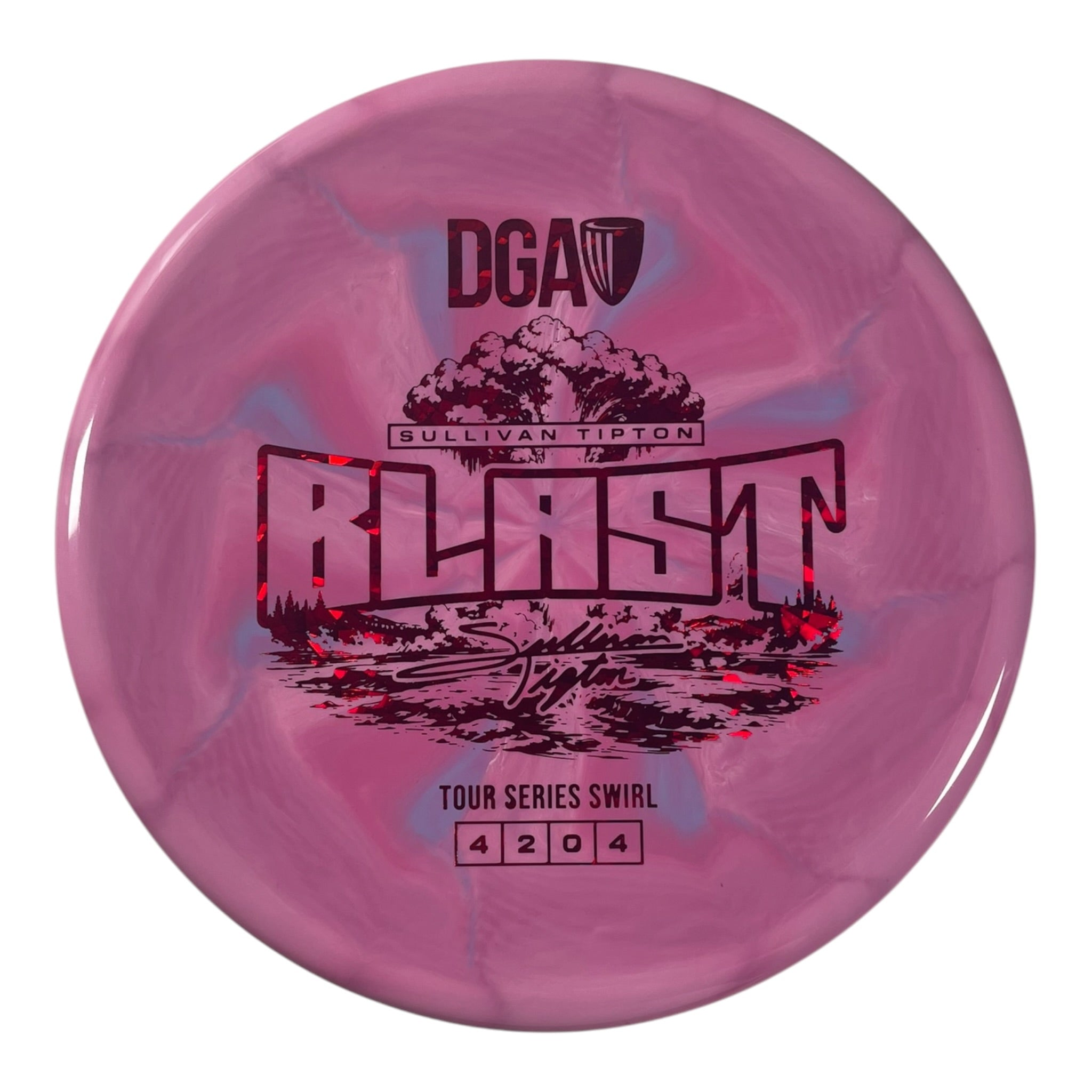 Disc Golf Association Blast | Tour Series Swirl | Pink/Red 176g (Sullivan Tipton) Disc Golf