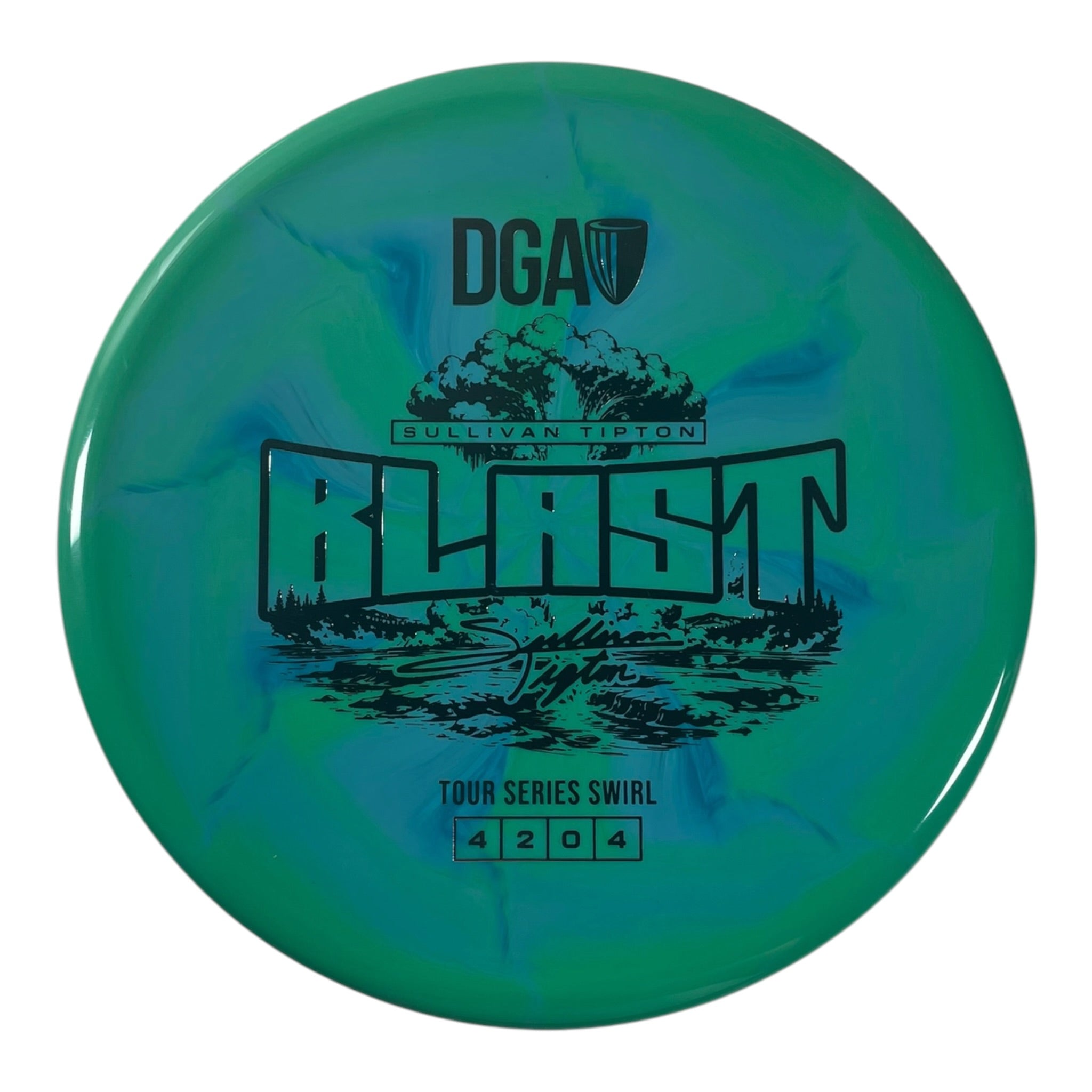 Disc Golf Association Blast | Tour Series Swirl | Teal/Silver 174g (Sullivan Tipton) Disc Golf