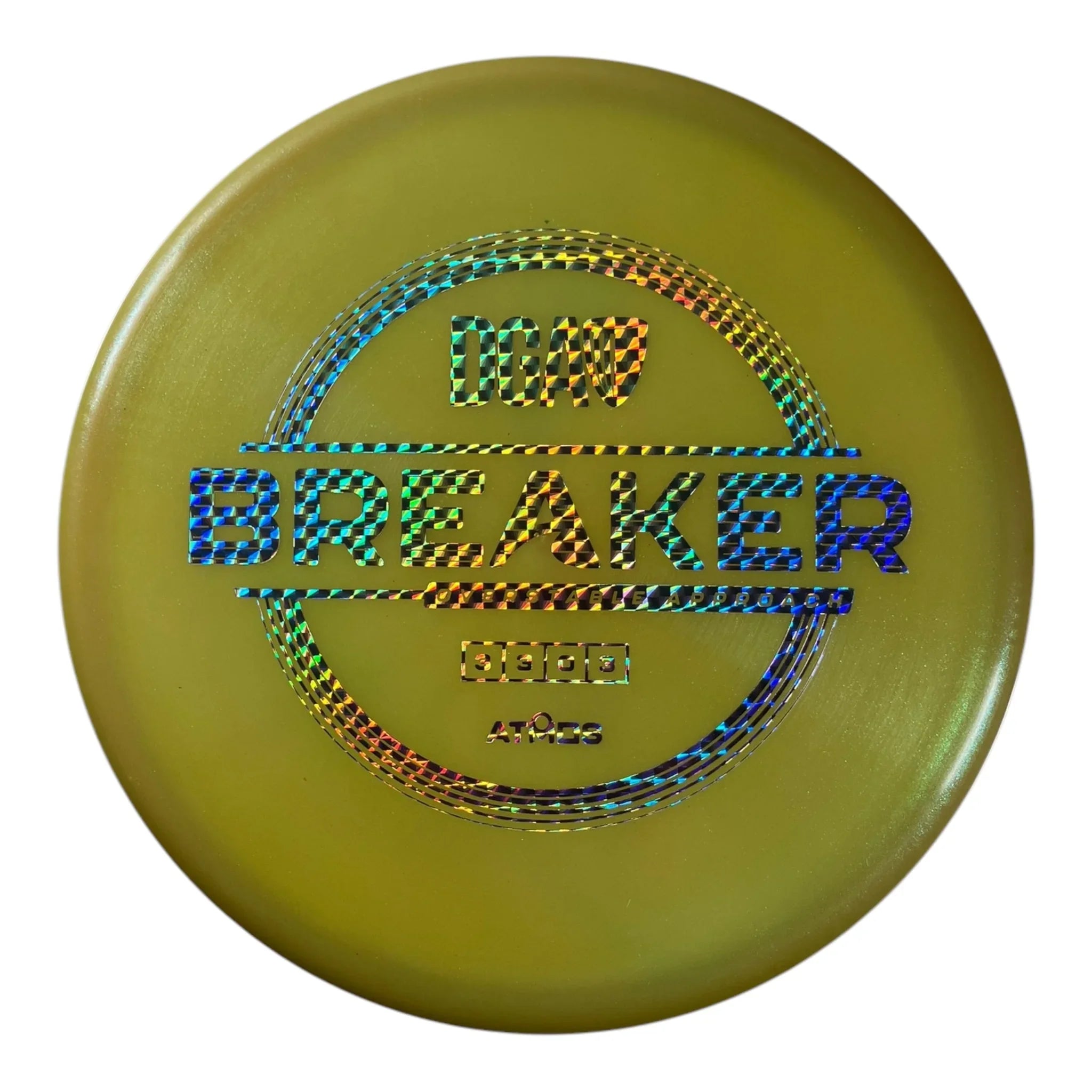 Disc Golf Association Breaker | Atmos | Green/Holo 173g Disc Golf