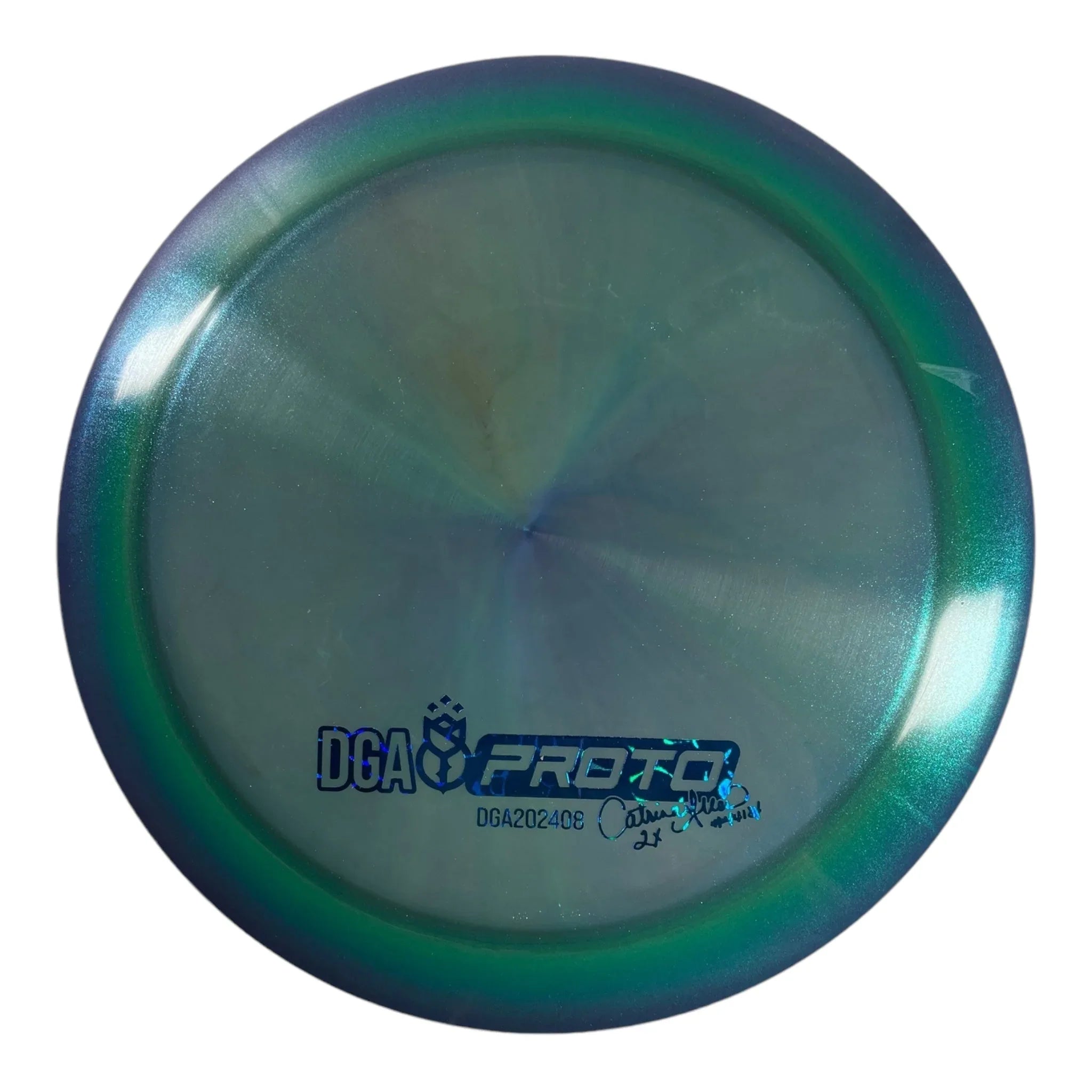 Disc Golf Association Catrina Allen Prototype Driver | Experimental Blend | Green/Blue 172g Disc Golf