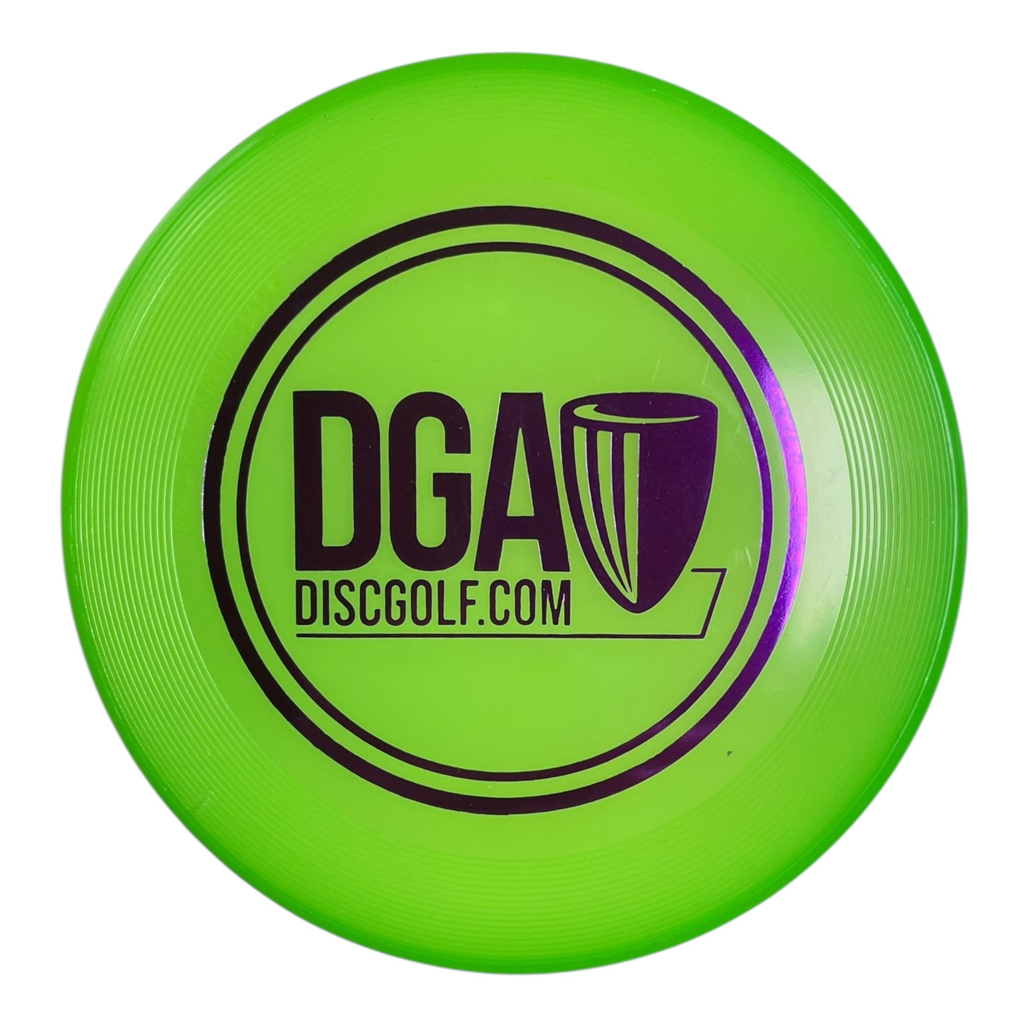 Disc Golf Association DGA Mini Marker Disc | Green/Purple Disc Golf