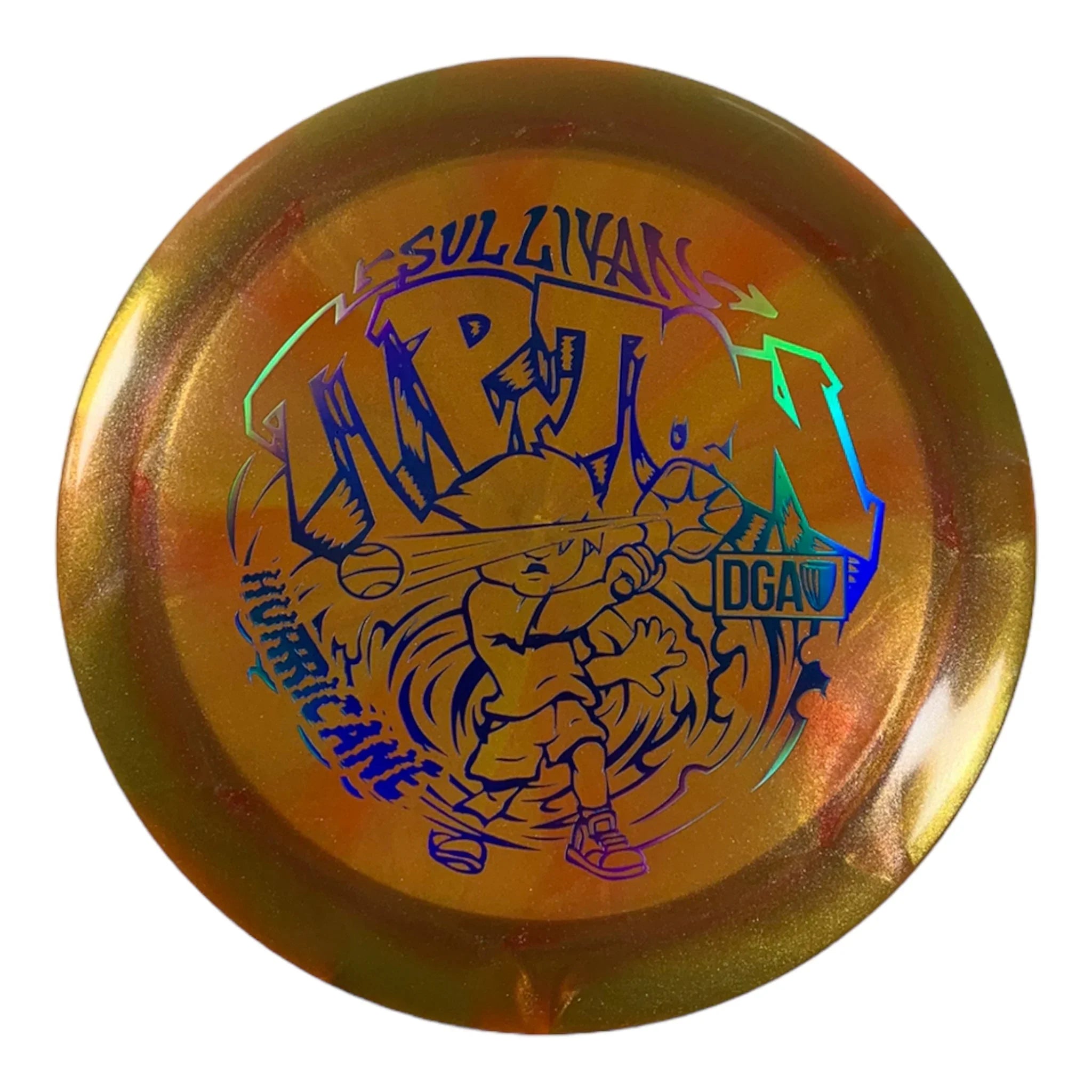 Disc Golf Association Hurricane | Swirl | Orange/Blue Holo 173g (Sullivan Tipton) Disc Golf