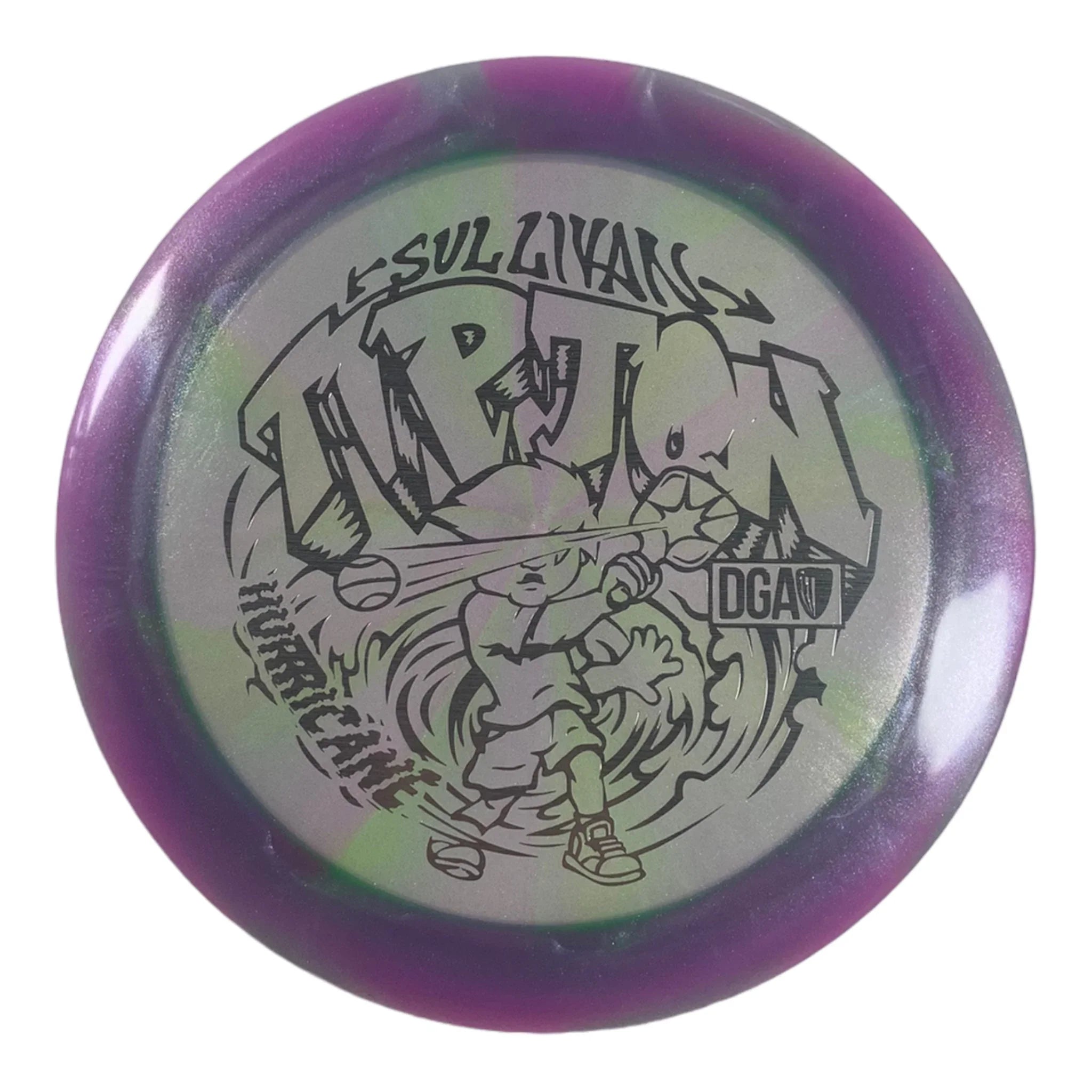 Disc Golf Association Hurricane | Swirl | Purple/Silver 173g (Sullivan Tipton) Disc Golf