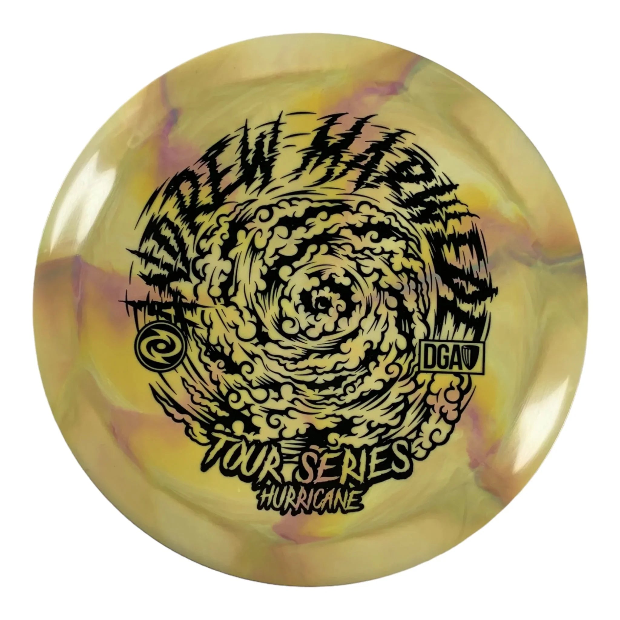 Disc Golf Association Hurricane | Swirly PL | Yellow/Black 174g (Andrew Marwede) Disc Golf