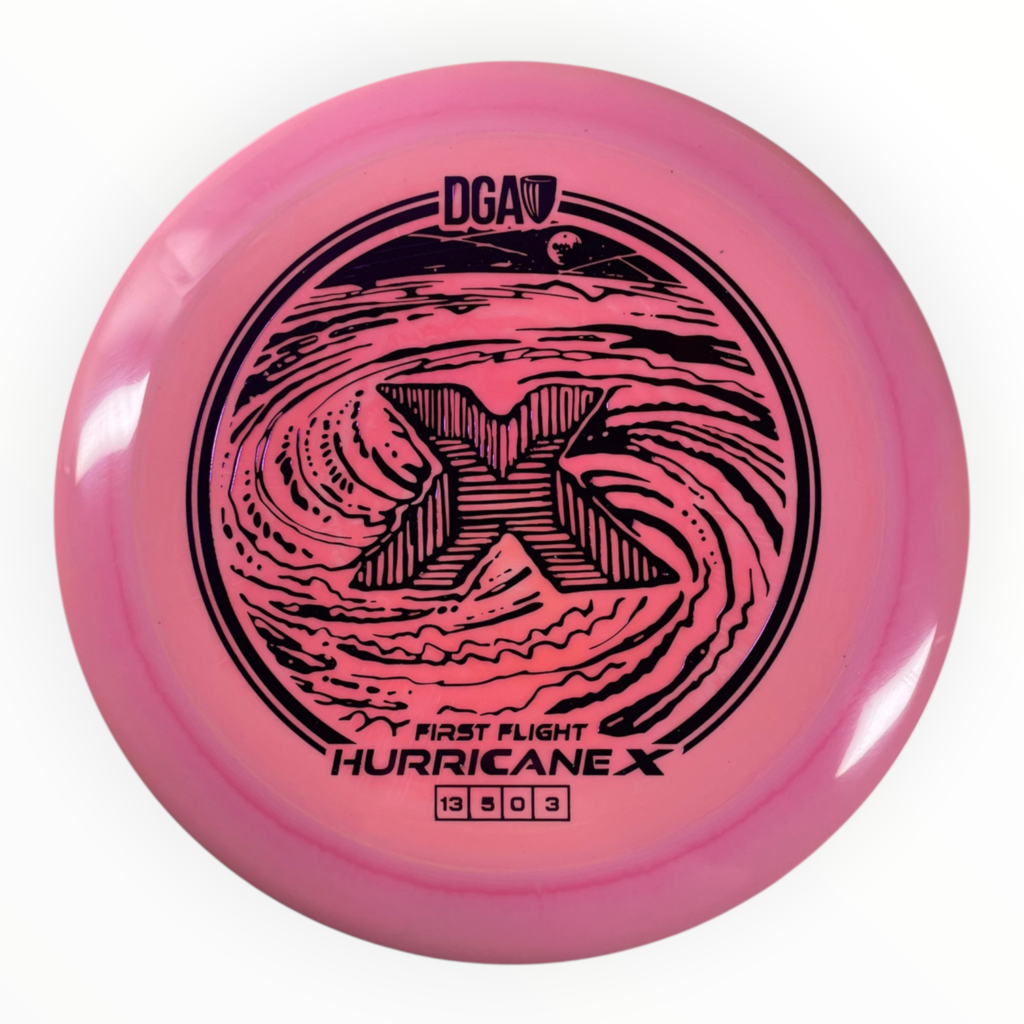 Disc Golf Association Hurricane X | LE Swirl | Pink/Purple 170g Disc Golf
