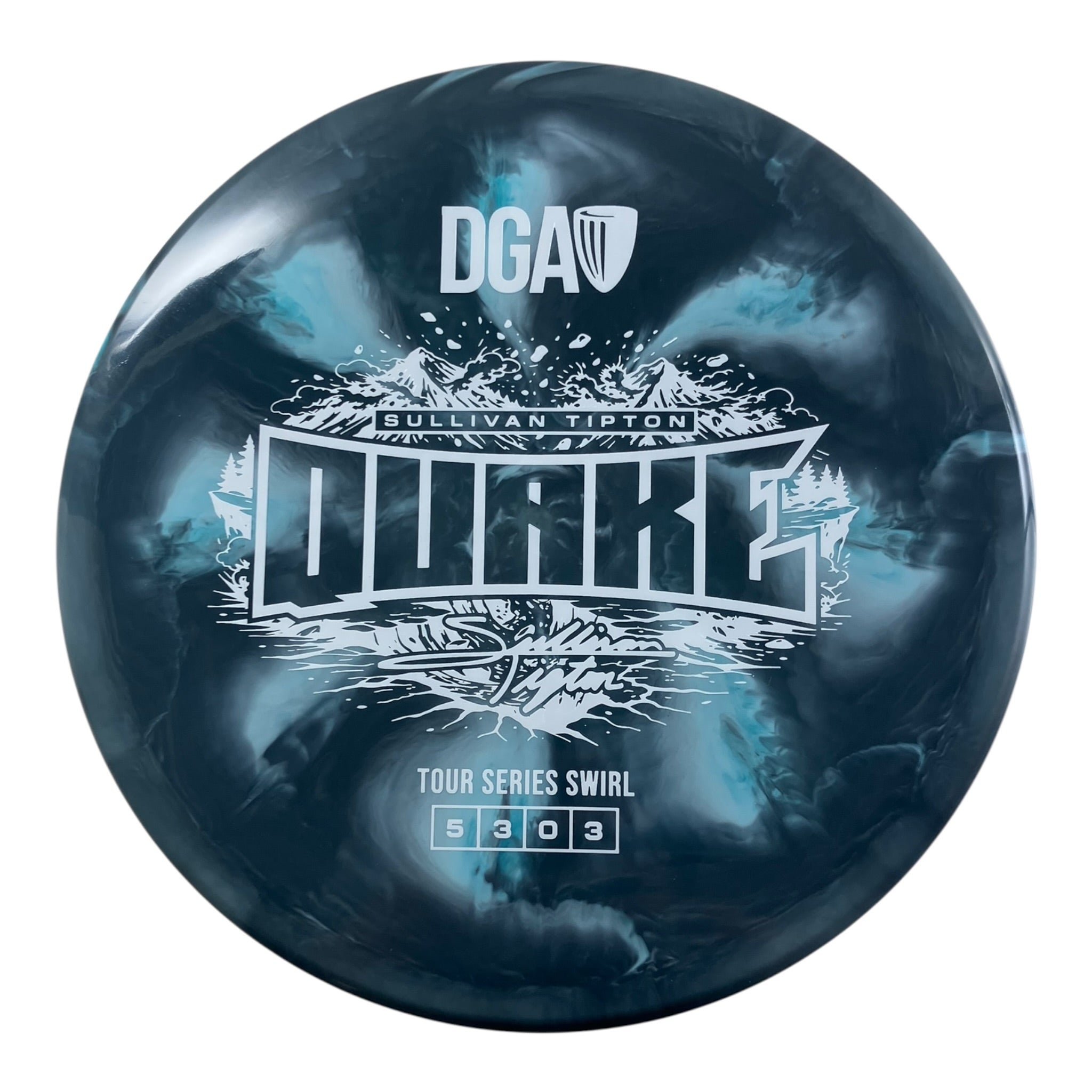 Disc Golf Association Quake | Tour Series Swirl | Blue/Grey/White 177g (Sullivan Tipton) Disc Golf