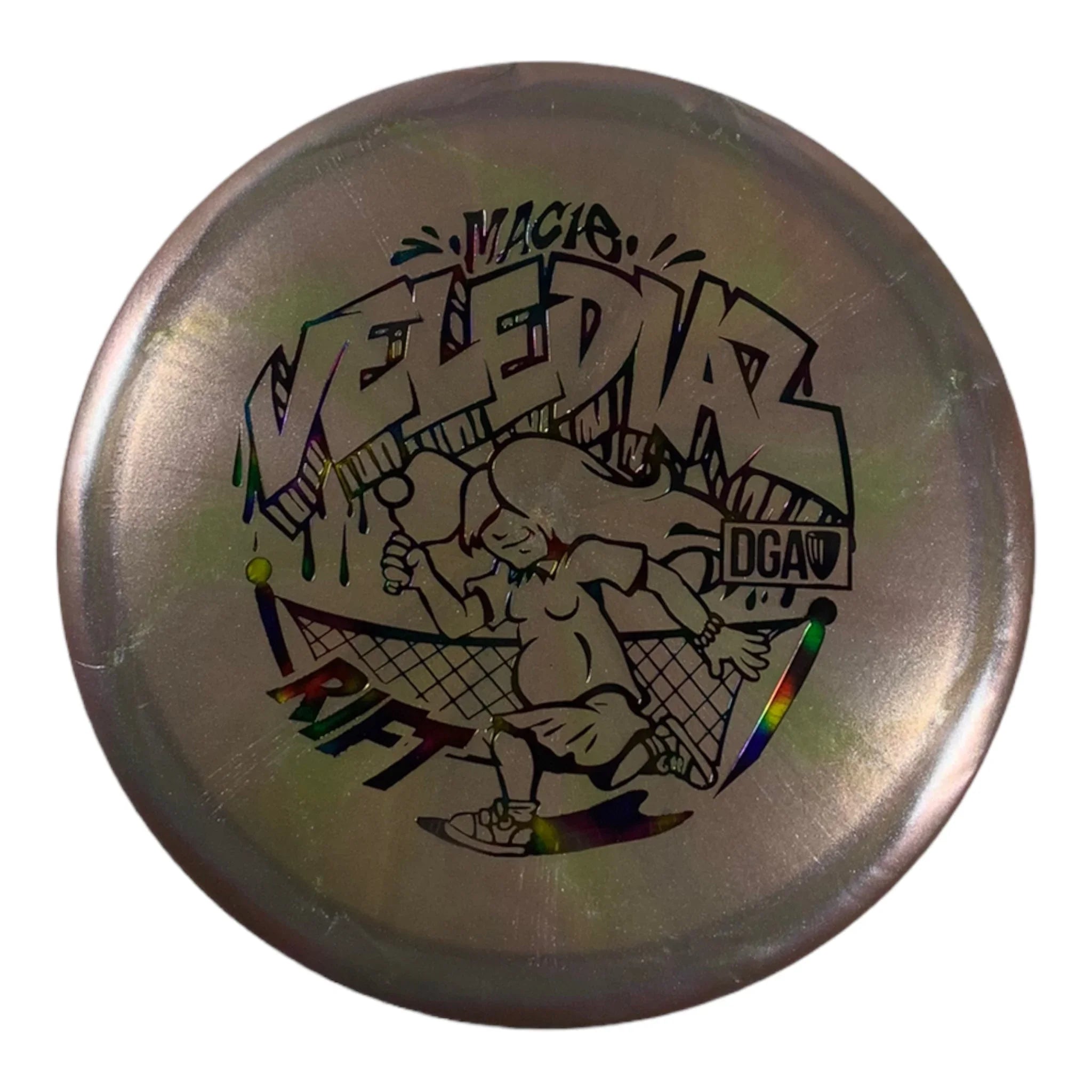 Disc Golf Association Rift | Swirl | Grey/Rainbow 173g (Macie Velediaz) Disc Golf