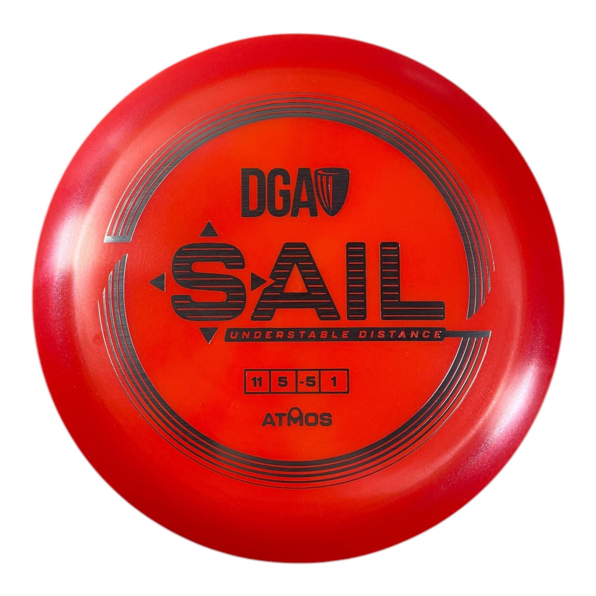Disc Golf Association Sail | Atmos | Red/Silver 173g Disc Golf