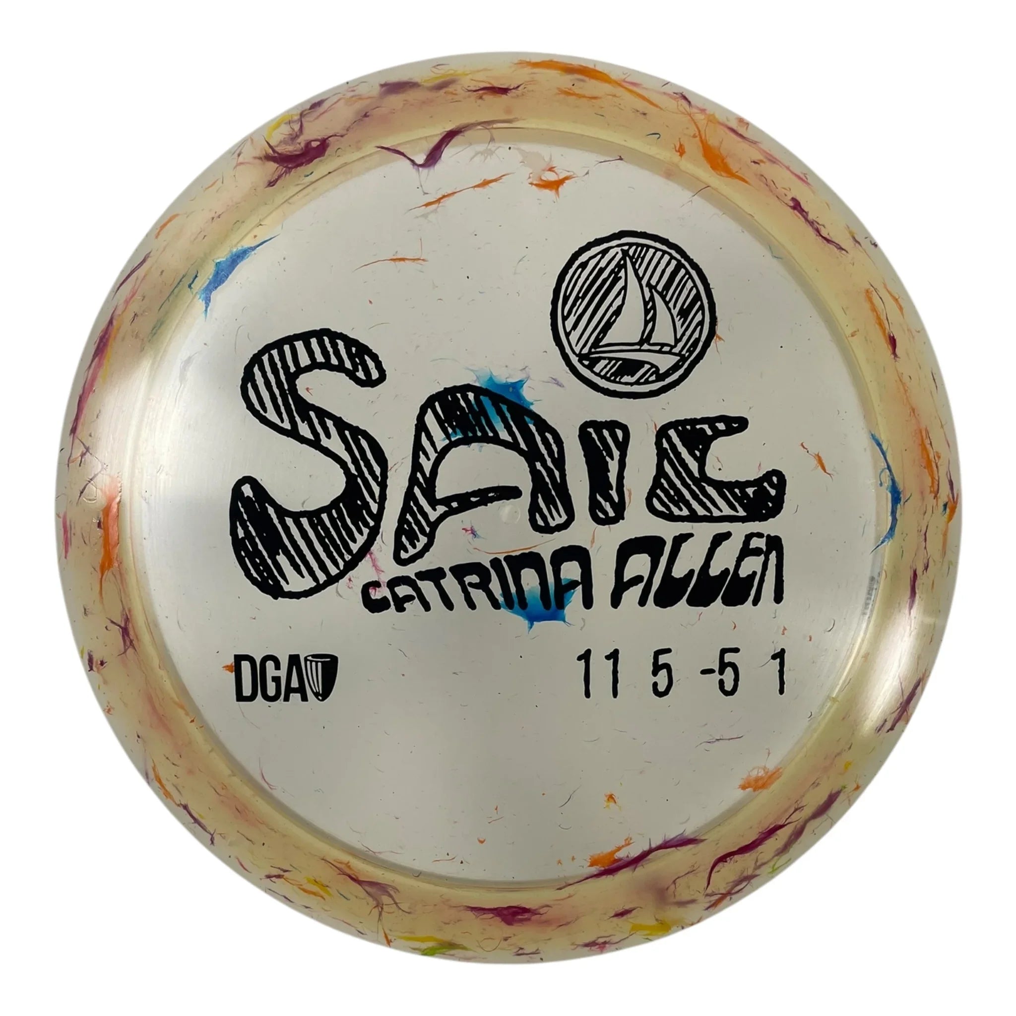 Disc Golf Association Sail | Granite | Orange/Black 170g (Catrina Allen) Disc Golf