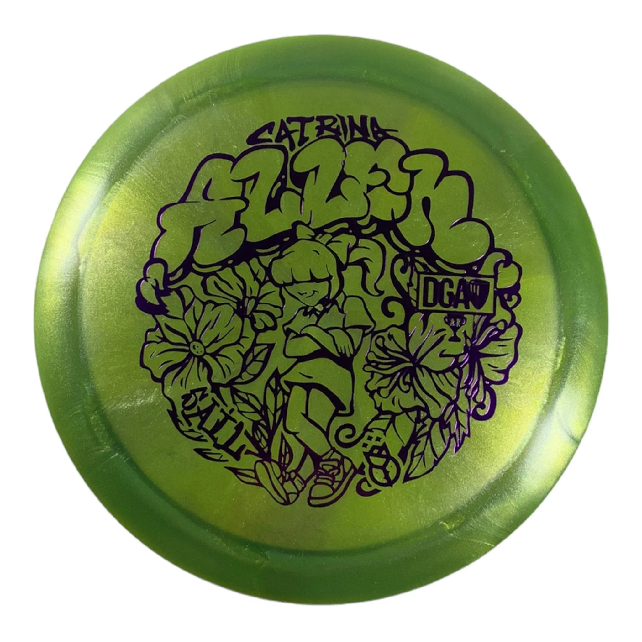 Disc Golf Association Sail | Swirl | Green/Purple 170g (Catrina Allen) Disc Golf
