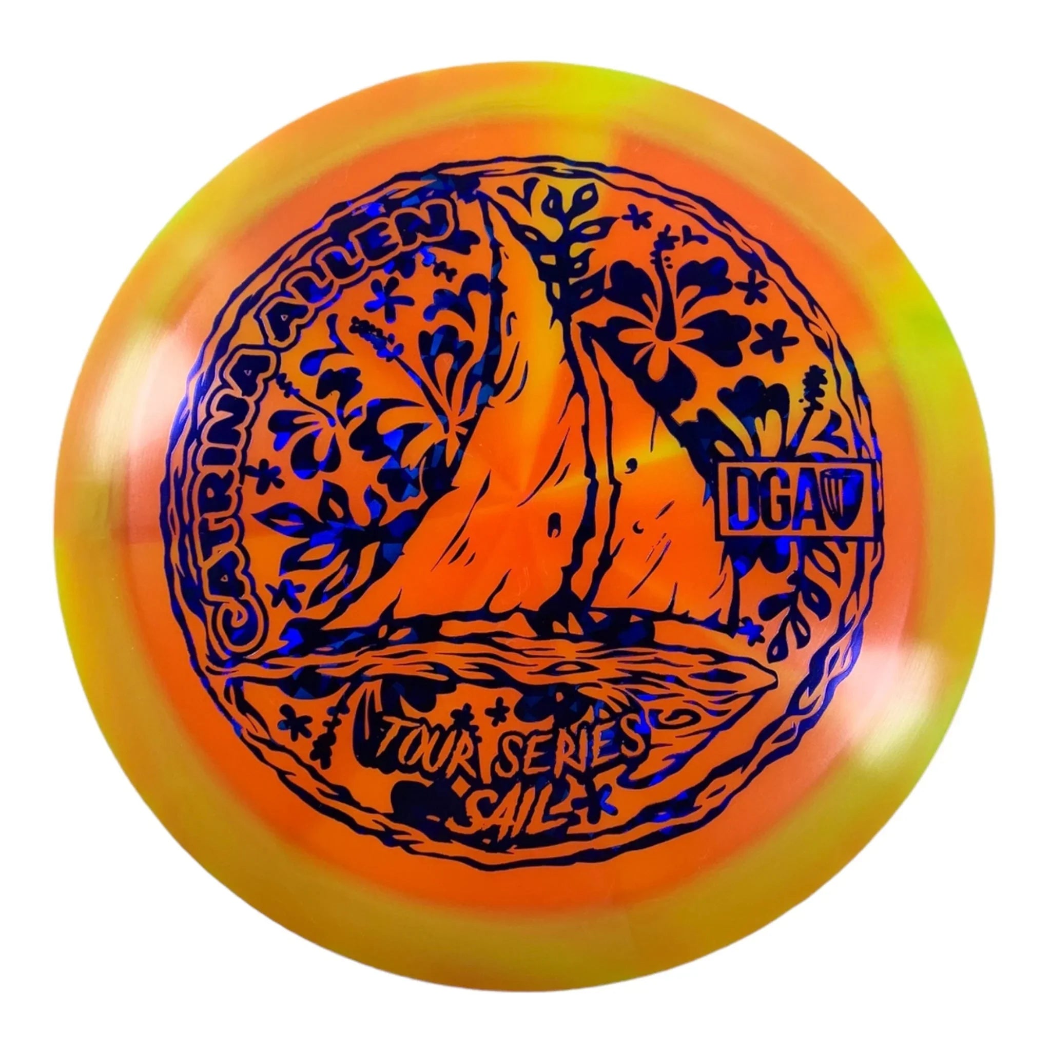 Disc Golf Association Sail | Swirl | Orange/Blue 174g (Catrina Allen) Disc Golf